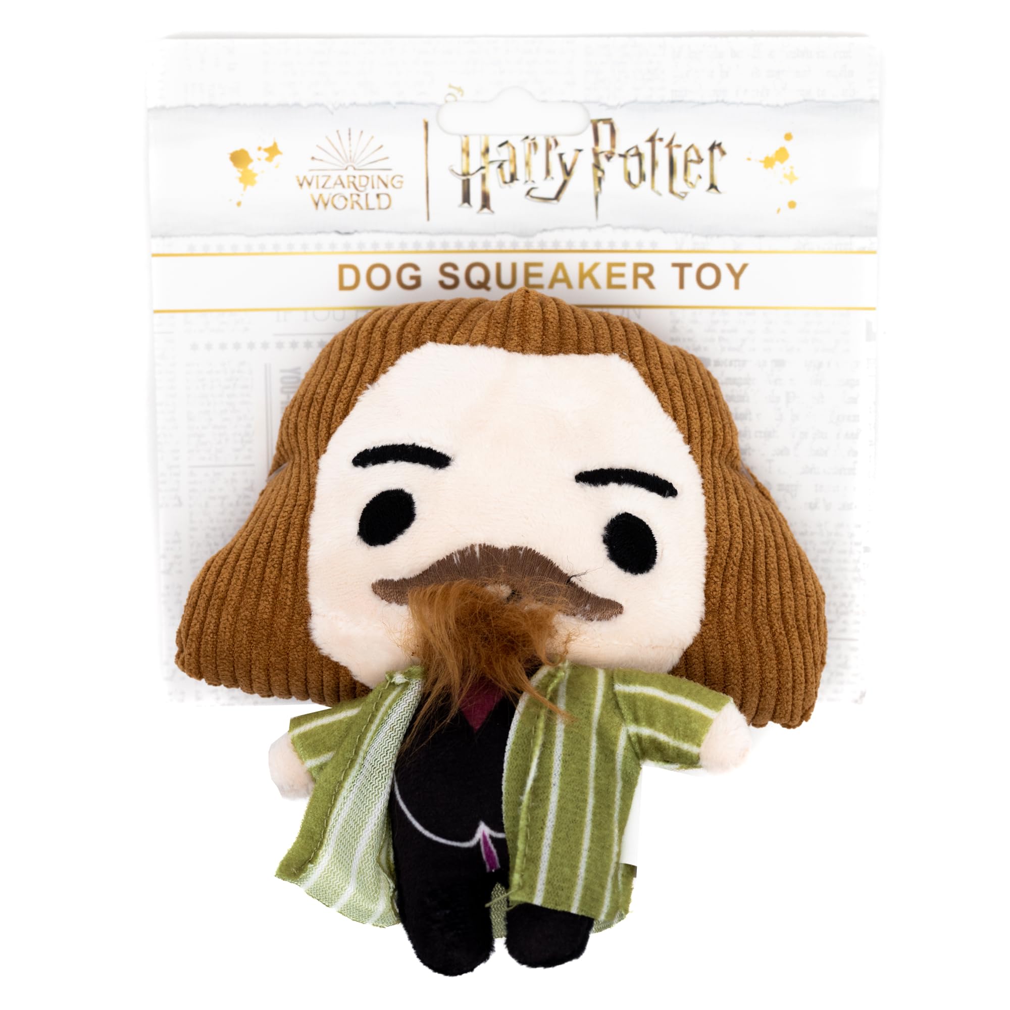 Buckle-Down The Wizarding World Of Harry Potter Squeaky Plush Dog Toy For Large, Medium & Small Dogs, Sirius Black Standing Char