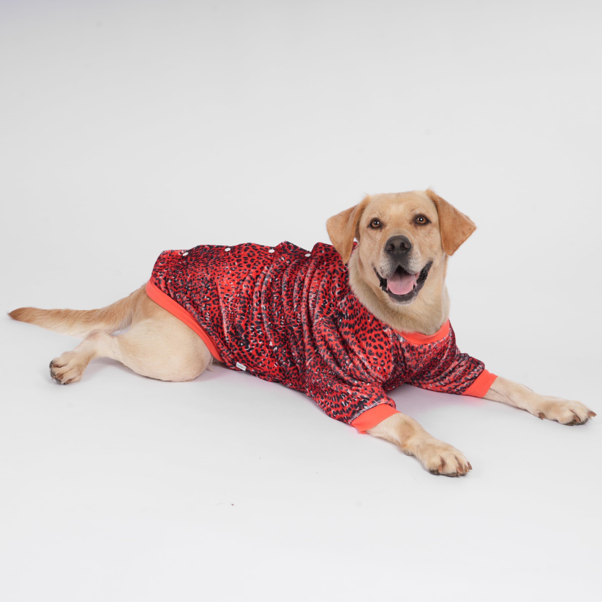 Lovinpet Dog Jacket Big Dog, Upgraded Lightweight Sweater For Dogs With Pink Dot Leopard Prints Dog Clothes, Fashionable Dog Flannel Shirt, Suitable For Small Dog Breeds,Pink