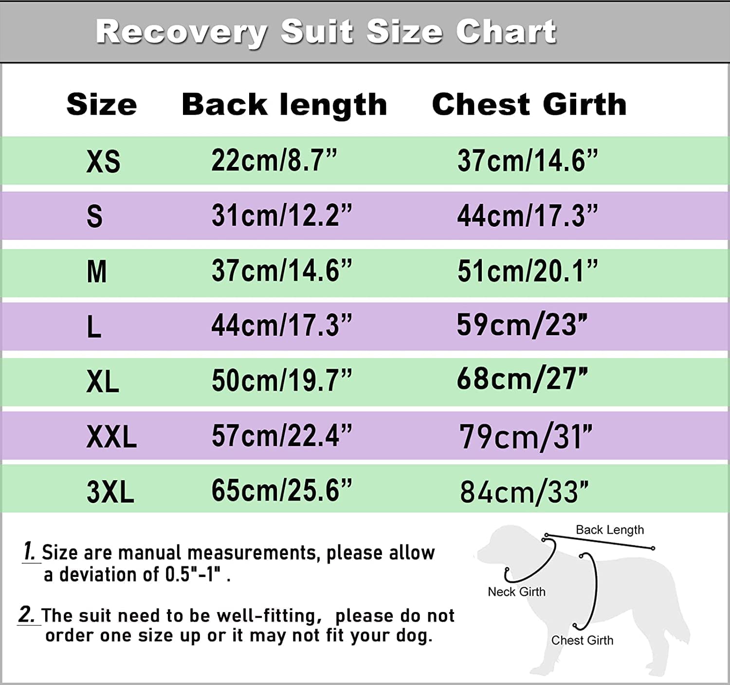 Sychien Dog Blue Recovery Suit For Large Female Spay,Male Dog Surgery Suit,Narrow Blue-White L