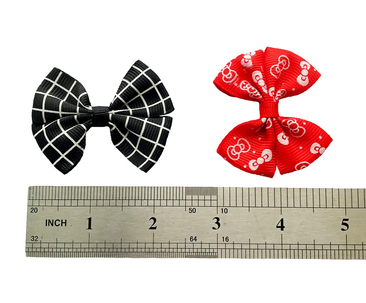 Pet Show 20Pcs Dog Hair Bows With Alligator Clips For Small Medium Dogs Bowknot Hair Clips Cat Puppy Yorkshire Grooming Hair Accessories Assorted