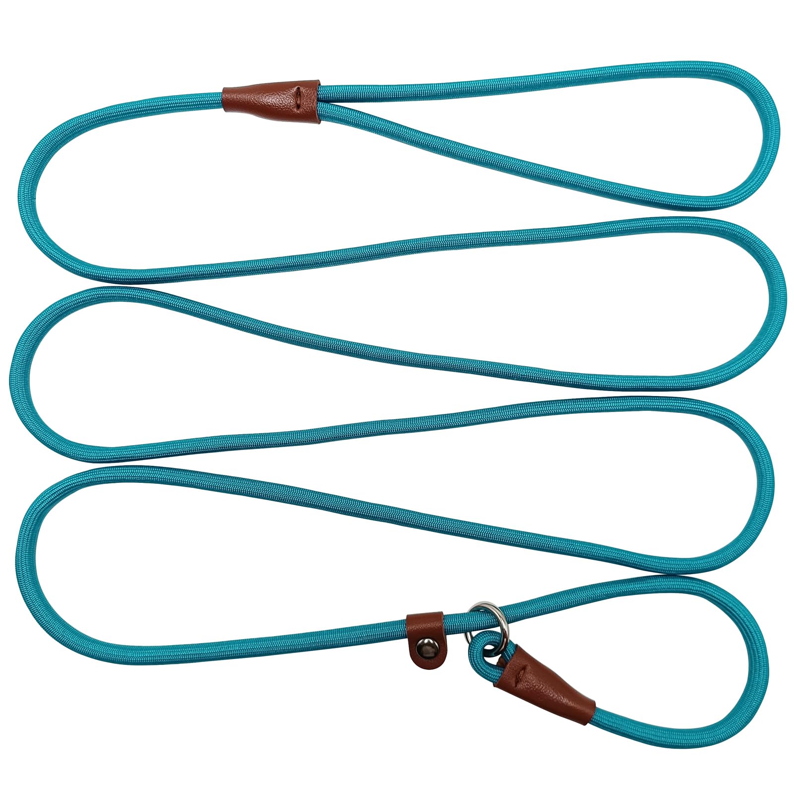 Btinesful 7Ft Slip Lead Dog Leash, Strong Nylon Rope Leash, 1/4 Inch Diam Dog Training Lead For Small Medium Large Dogs, Misty B