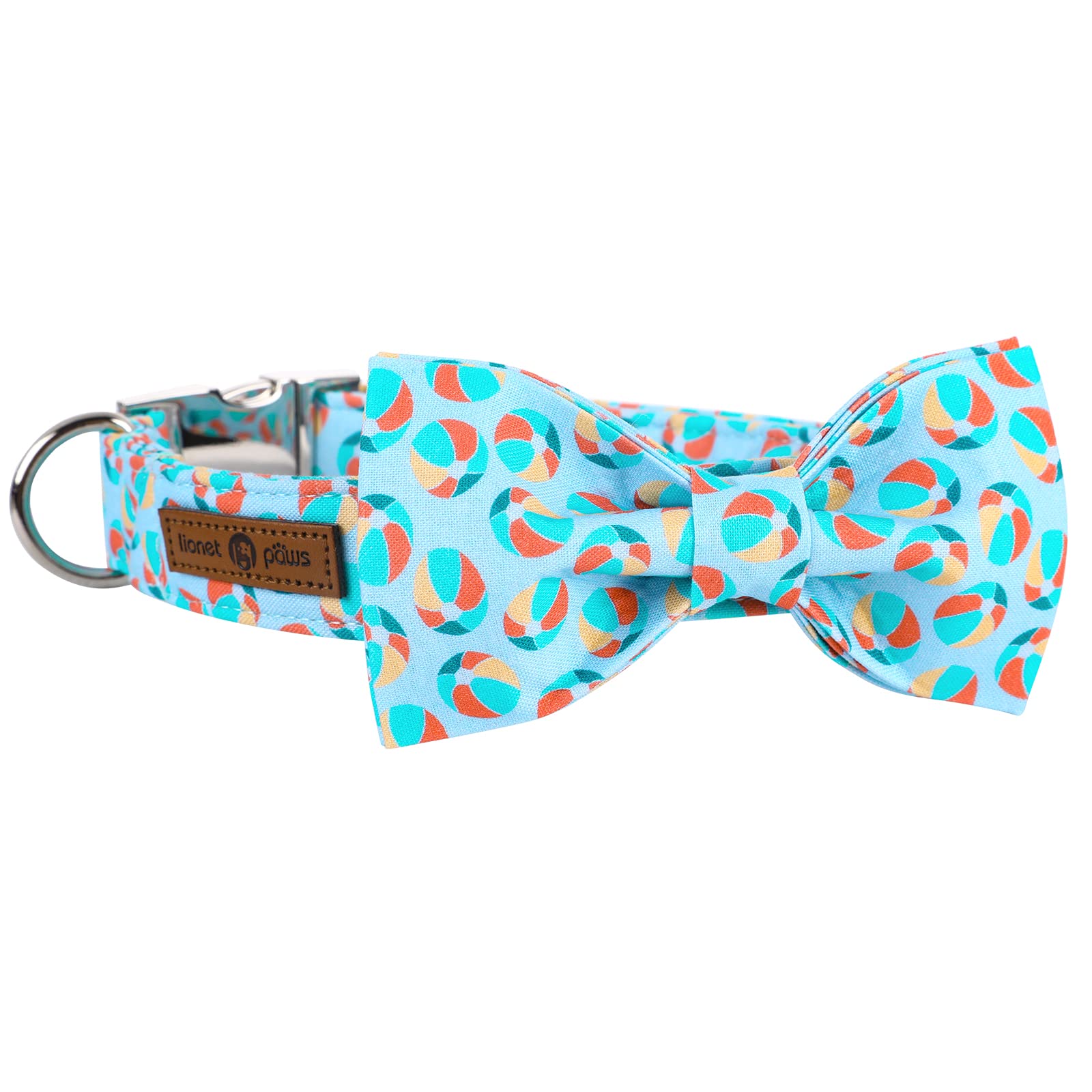 Lionet Paws Patriotic Dog And Cat Collar With Sailor Bow, 4Th Of July, Soft And Comfortable Adjustable American Flag Collar For