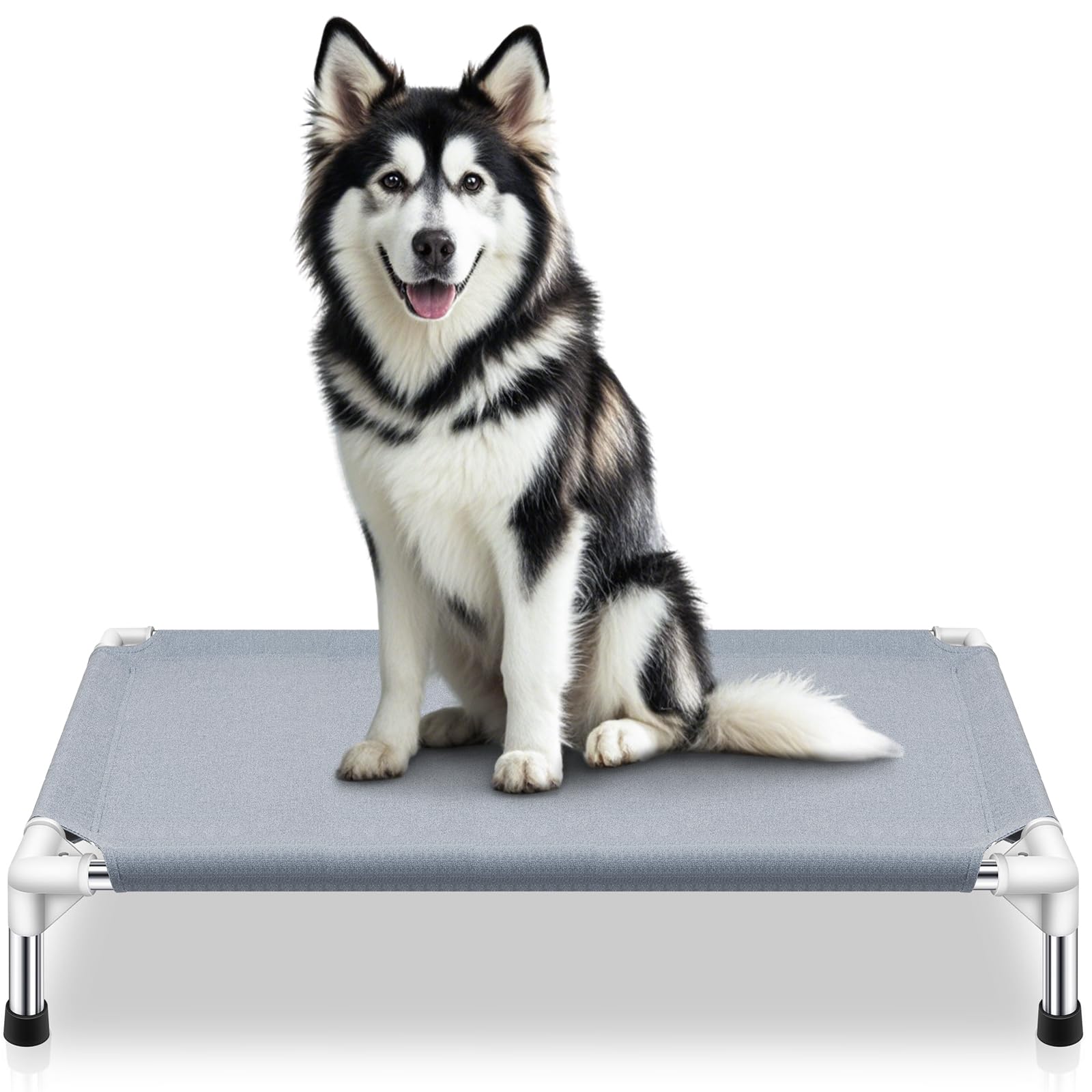 Outdoor Elevated Dog Bed, Dog Cots Beds For Large Dogs, Portable Cooling Raised Dog Beds For Large Dogs For Indoors, Outdoors, B