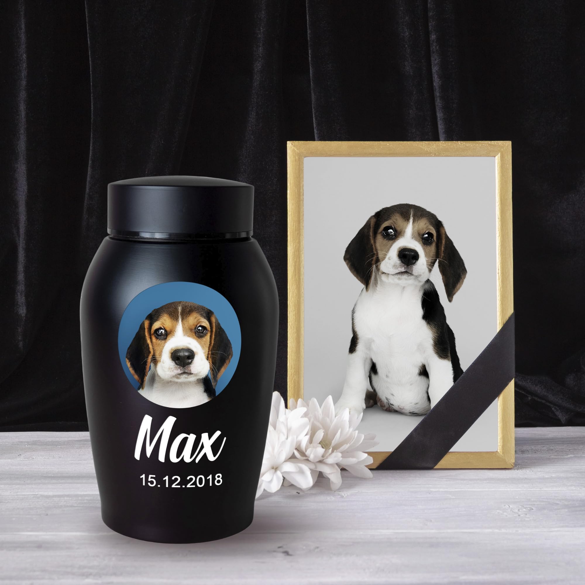 Personalized Cremation Keepsake Pet Ashes Urn Waterproof With Airtight Closure Customized Text Engraving Vase Container Memorial