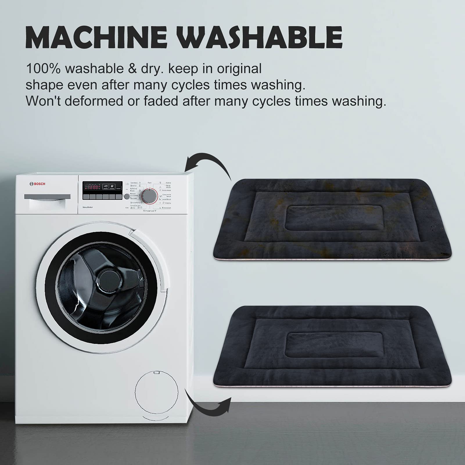 Dog Beds For Medium Dogs Crate Bed Pad Mat 36 Inch Soft Washable Pet Beds Non Slip Mattress Kennel Pads