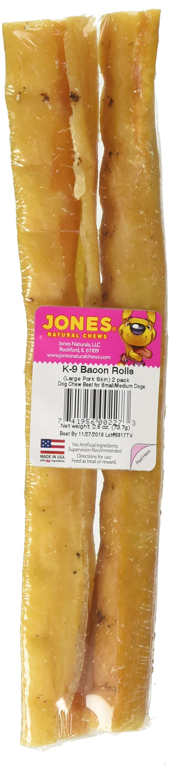 Jones Natural Chews 227 Dog Treat, One Size, 1 Pack
