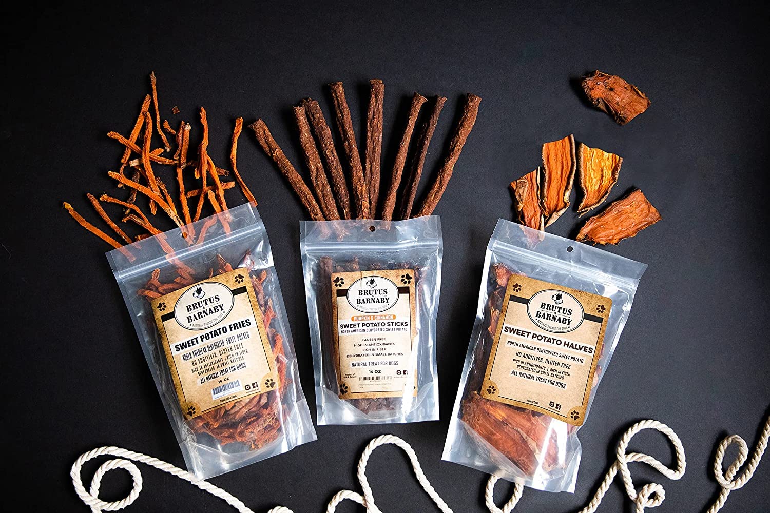 Sweet Potato Slices For Dogs - Half Slices, 5 lbs - Single Ingredient Grain Free Dog Treats, Best High Anti-Oxidant Healthy 100%