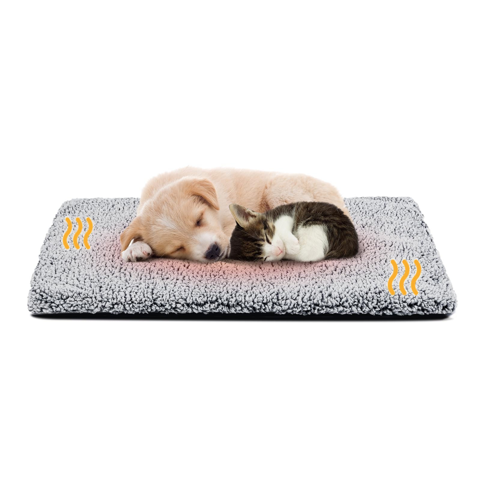 Miguel Cat Bed Self Warming Dog Bed Cat Self Heating Mat for Dog Heating Pad for Dogs House 24 x 18 inch Thermal Dog Crate Pad, 