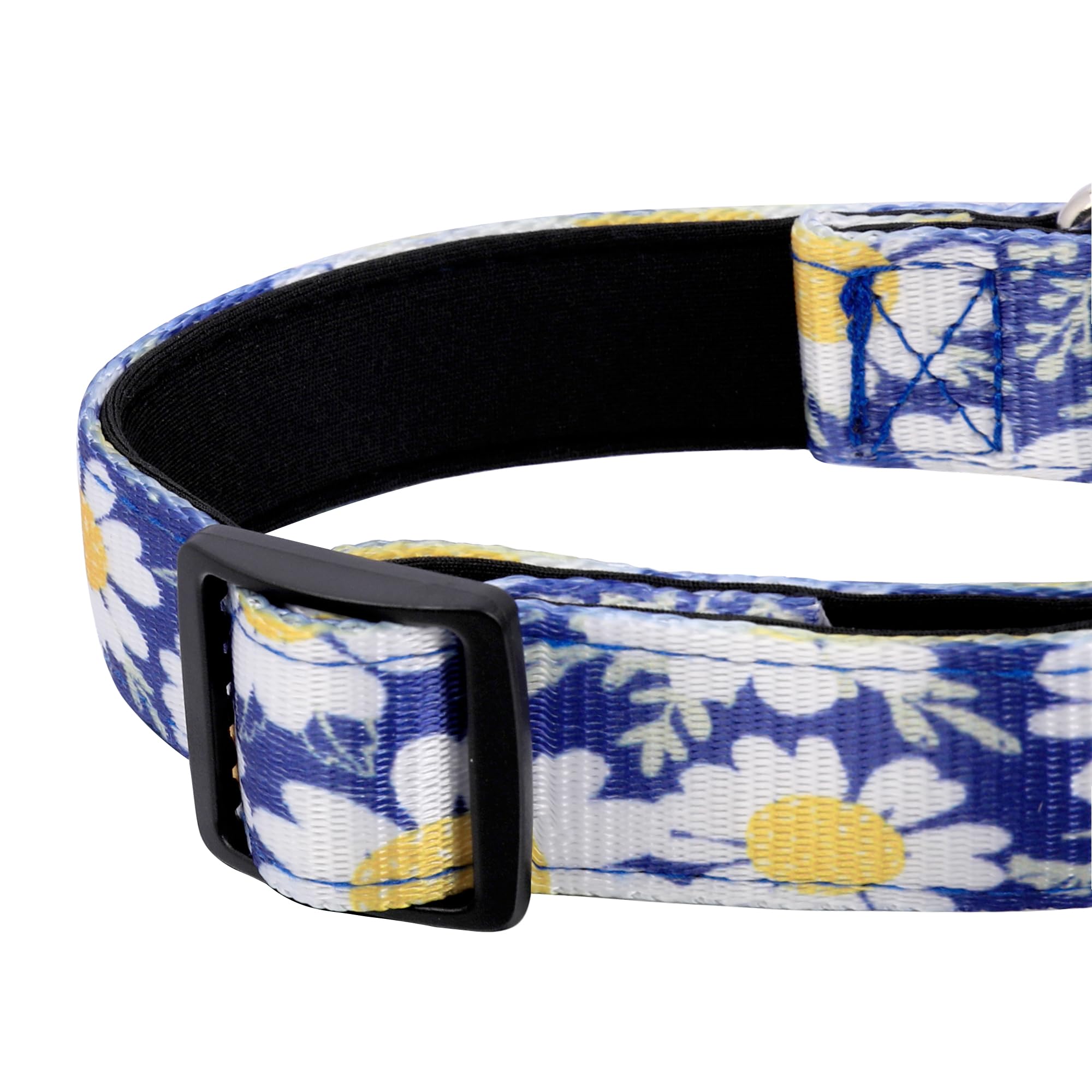 Pwod Reflective Dog Collar, Adjustable Soft Neoprene Padded Nylon Pet Collars With Buckle For Puppy And Small Dogs, Cats, Small