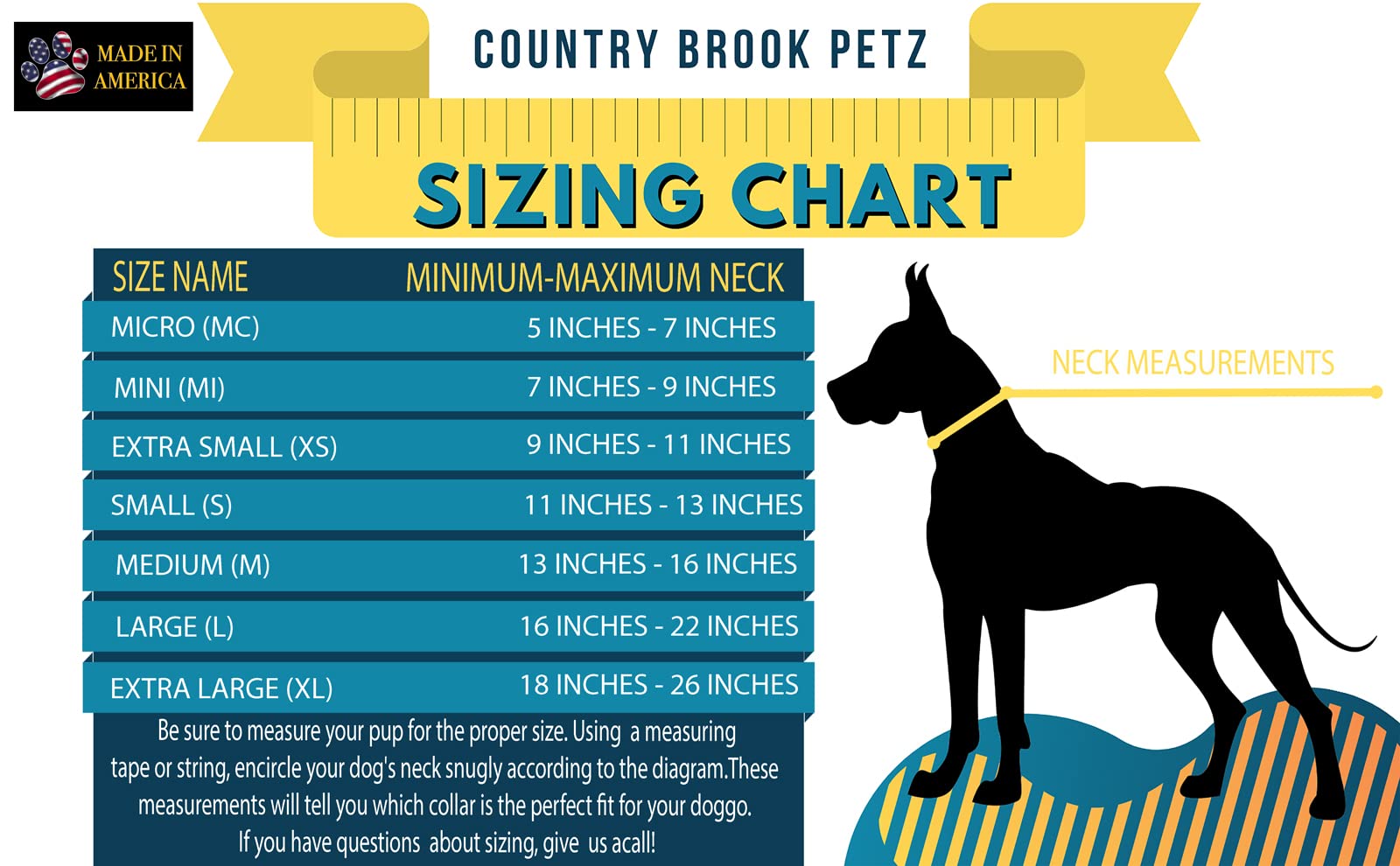 Country Brook Petz - 30+ Vibrant Colors - American Made Deluxe Nylon Dog Collar With Buckle (Extra Large, 1 Inch Wide, Black)