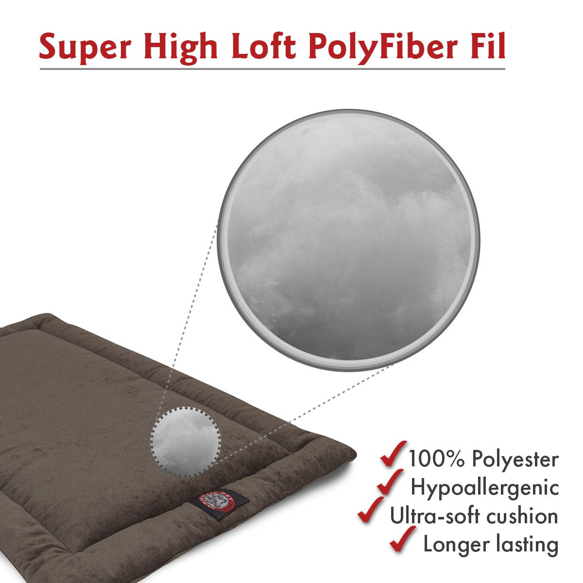 30' Villa Storm Gray Crate Dog Bed Mat By Majestic Pet Products