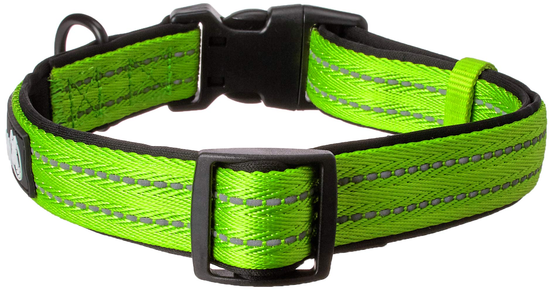 Alcott Flexi Explorer Adventure Pet Collar, Large, Green,Clr Lg Ex Gr