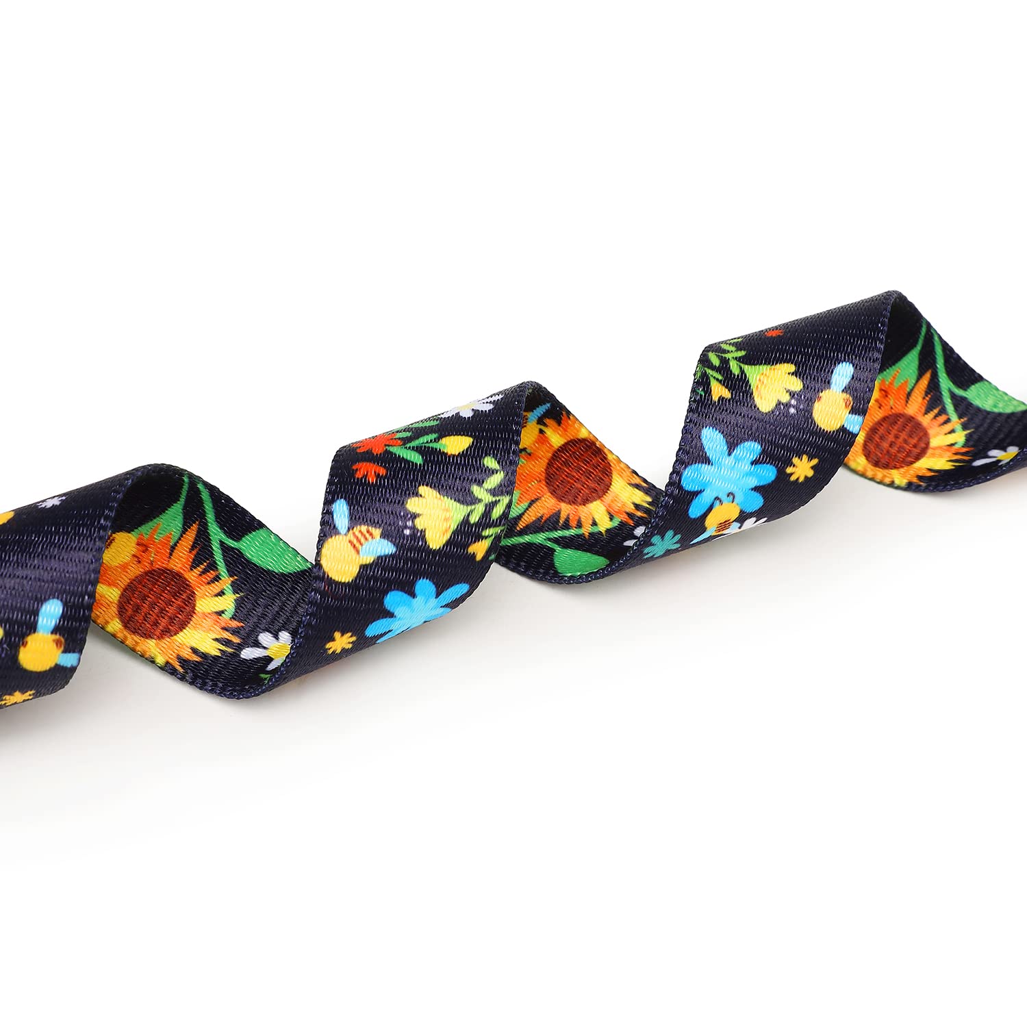 Mercano Adjustable Dog Collar - Special Design Patterns, Soft Nylon Comfortable Durable Pet Collar For Small Medium Large Dogs (M, Sunflower)