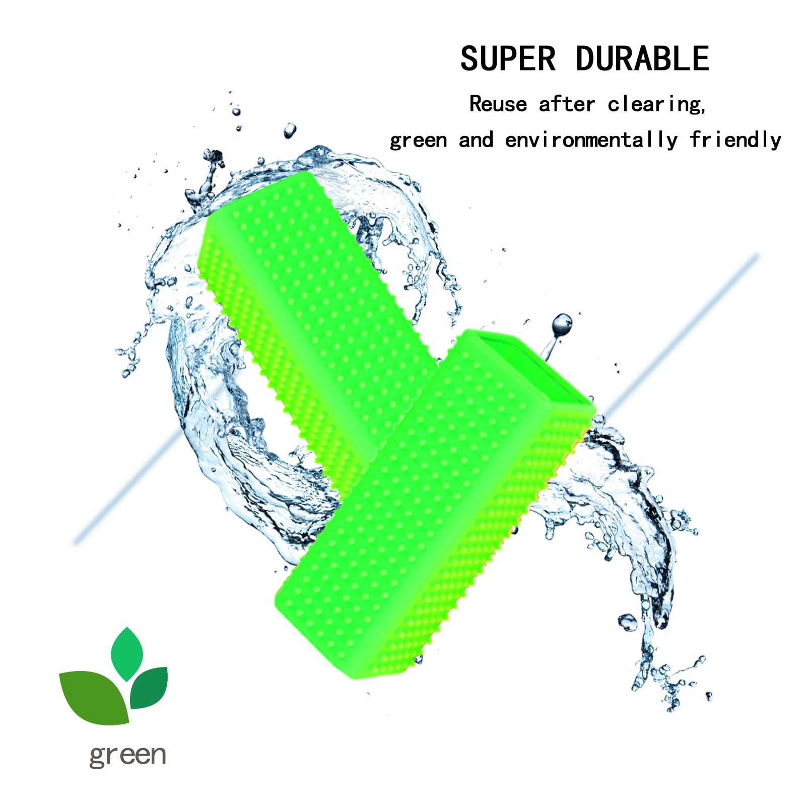 2Pcs Pet Dog Cat Hair Remover, Pet Hair Removal Tool, Hollow Cleaner Brush For Car,Interior, Furniture, Sofa (Green And Green)