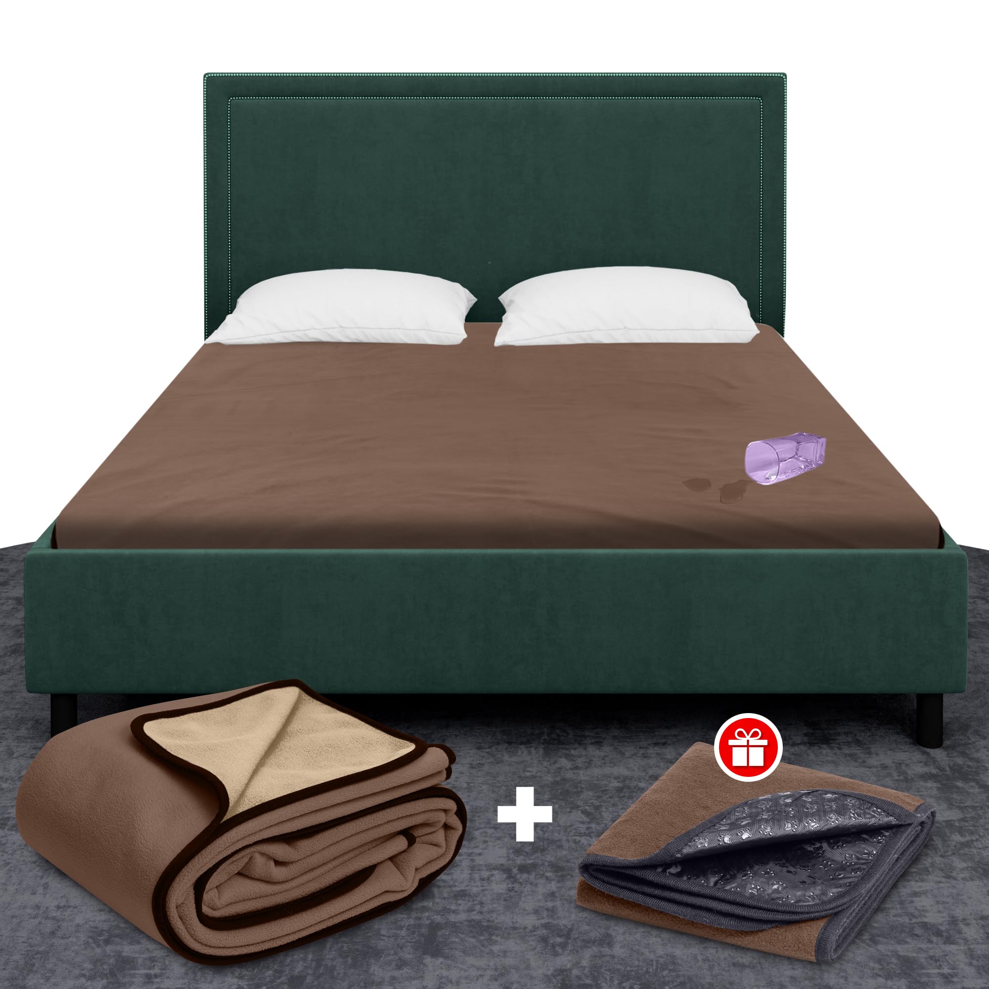 Waterproof Blanket For Intimacy, King Size Intimacy Blanket For Couples & Pets/Dogs, Soft Noiseless Mattress Furniture Protector