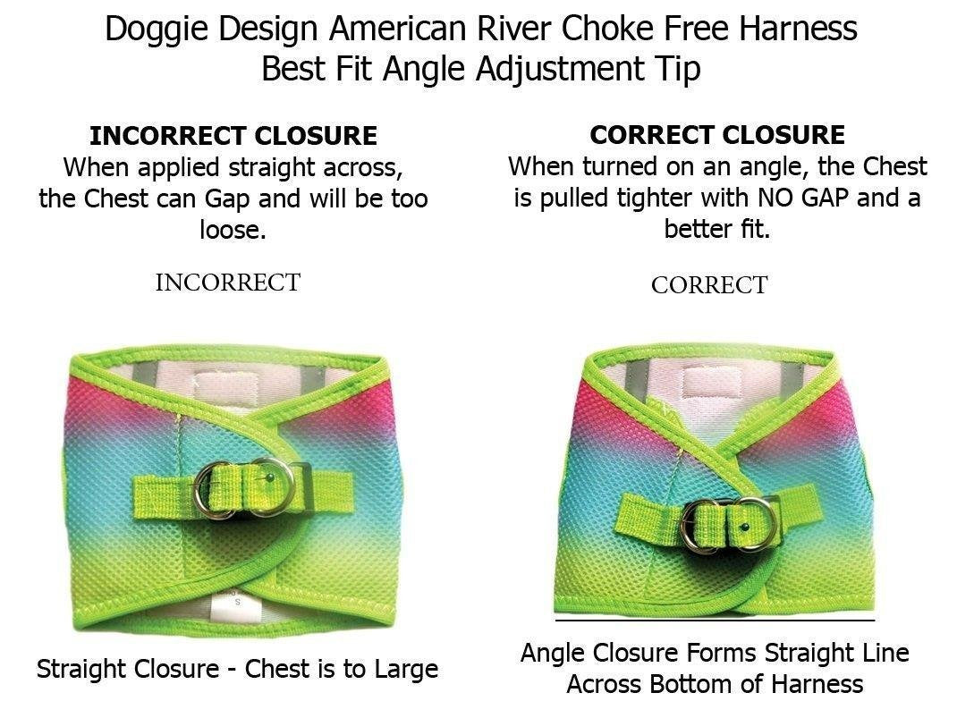 Doggie Design No Choke Dog Harness - Simple Step-in and Go Dog Vest for Small, Medium, and Large Breeds - Breathable Mesh Polyester Pet Harness - Aruba Blue - S