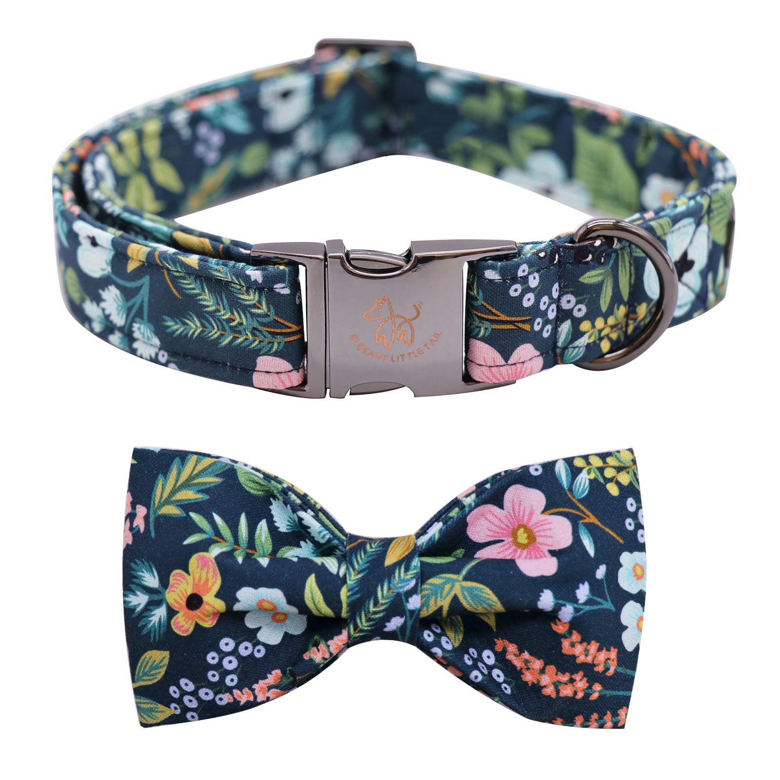 Elegant Little Tail Dog Collar With Bow, Soft&Comfy Bowtie Dog Collar, Adjustable Pet Gift Collars For Small Medium Large Dogs