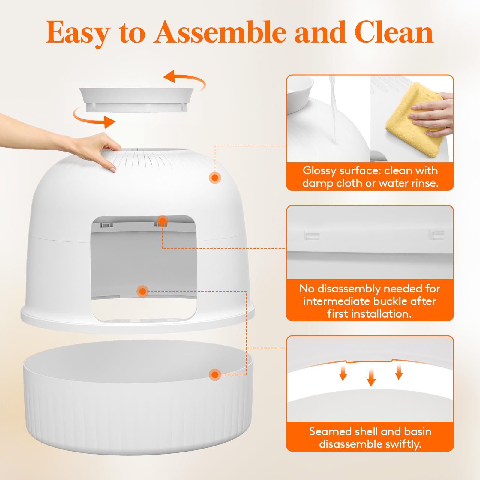 Lifewit 2 Pack Litter Box Cat With Faux Plant & Scoop, Hidden Enclosure Litter Tray With Odor Control & Carbon Filter In Living