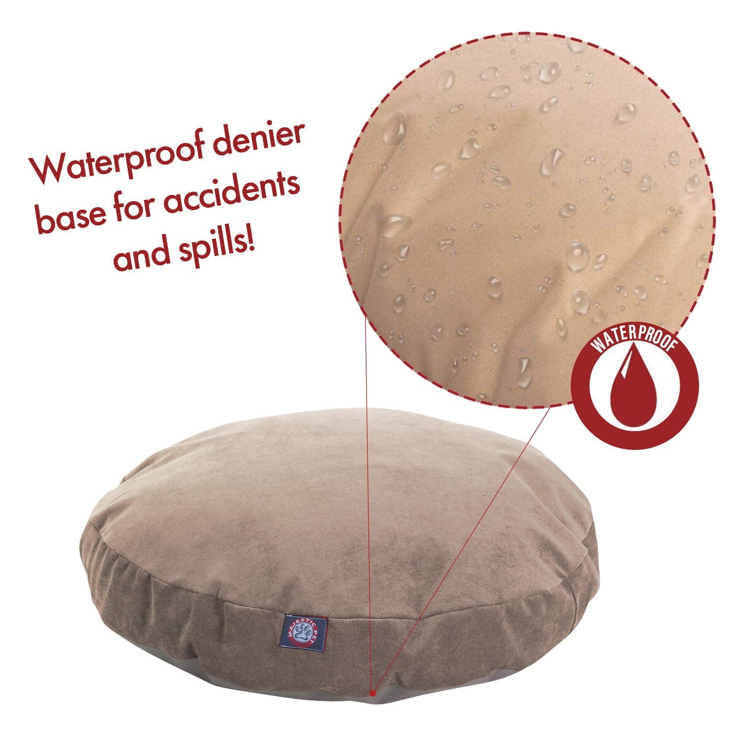 Pearl Villa Collection Medium Round Pet Dog Bed