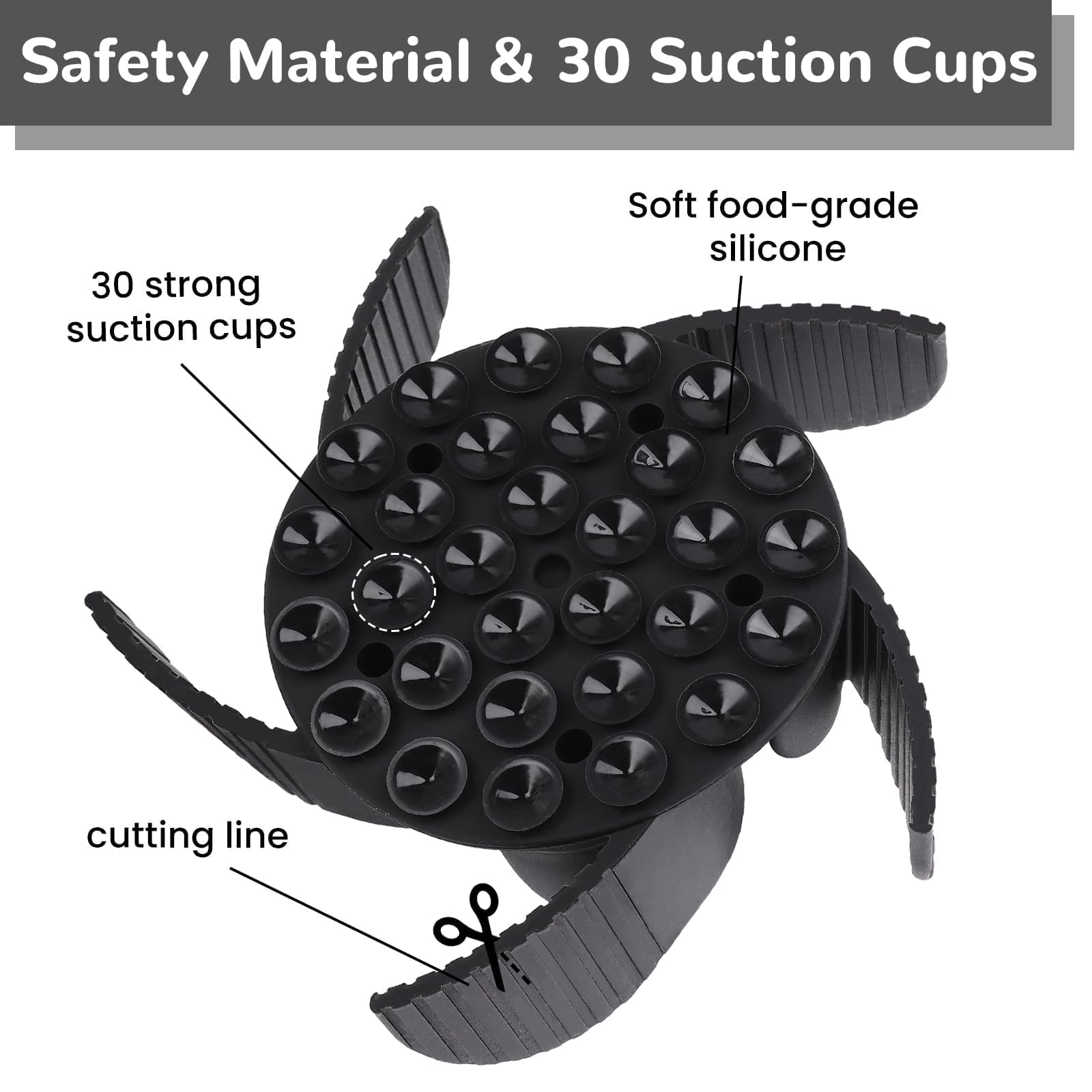 Mateeylife Slow Feeder Dog Bowls Insert With Suction Cups, Cuttable Design For Large & Medium Breeds, Fit For Regular Elevated,