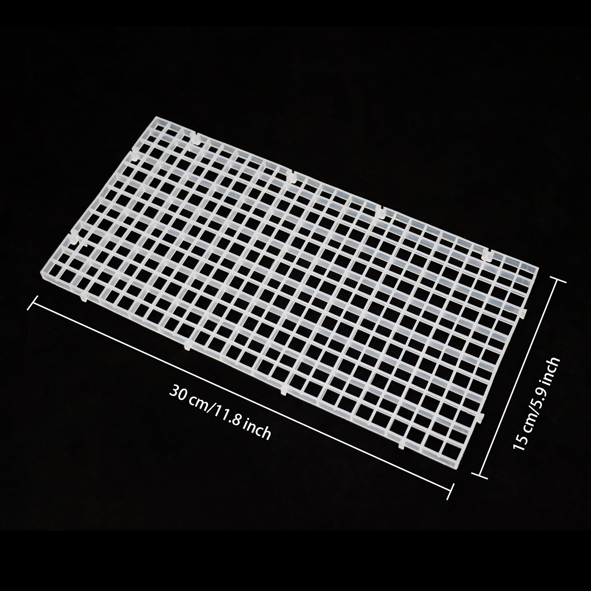 Aquarium Fish Tank Bottom Isolation 8 Pcs, Plastic Egg Crate Grid Divider Tray Egg (S 8pcs)