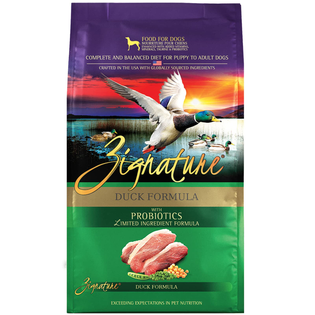 Zignature Duck Limited Ingredient Formula Dry Dog Food 4Lb