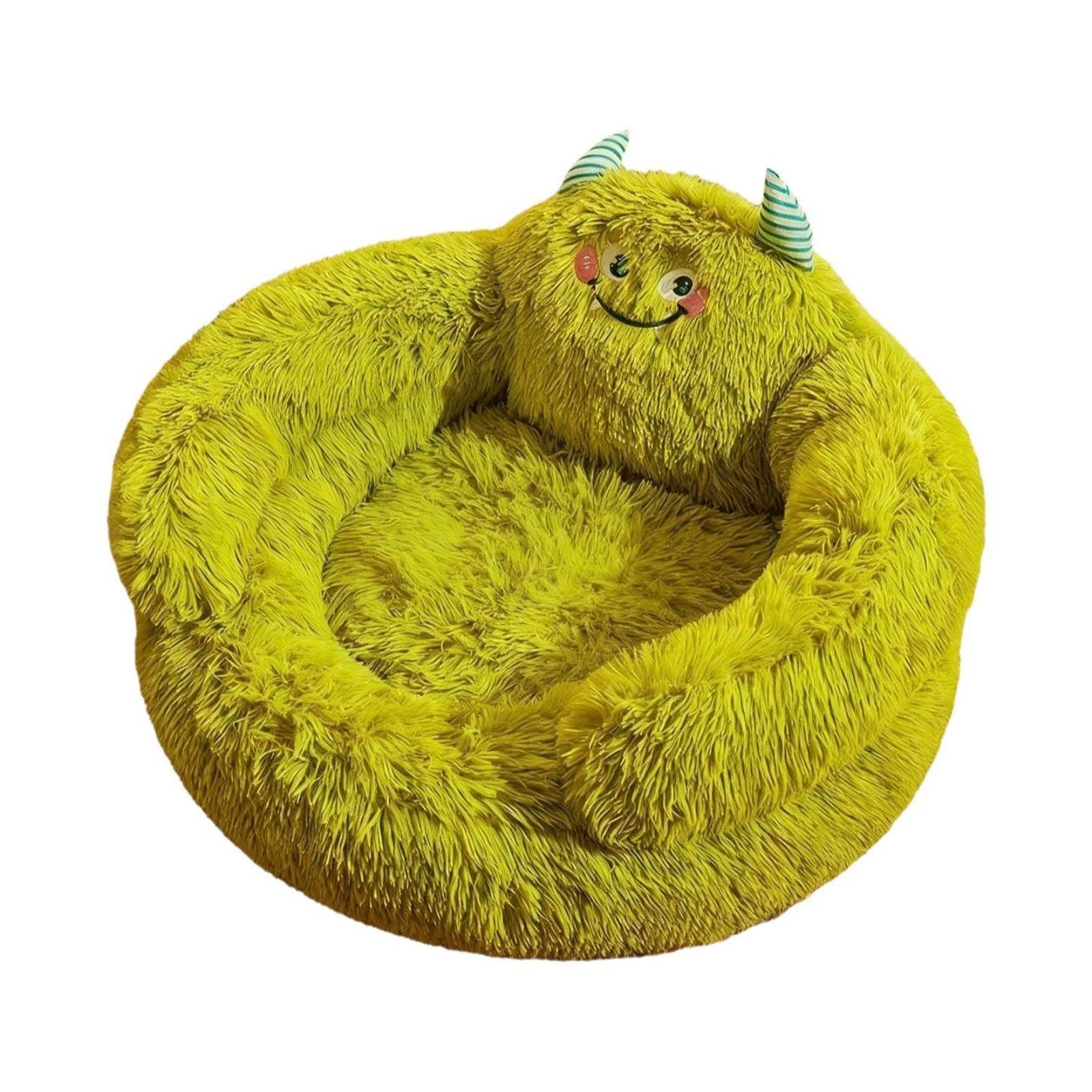 Club BollywoodDog Bed, cleanable Removable Cover, Comfortable Pet Sofa, AllSeason, for Small Animals Green Monster S|Home & Gar
