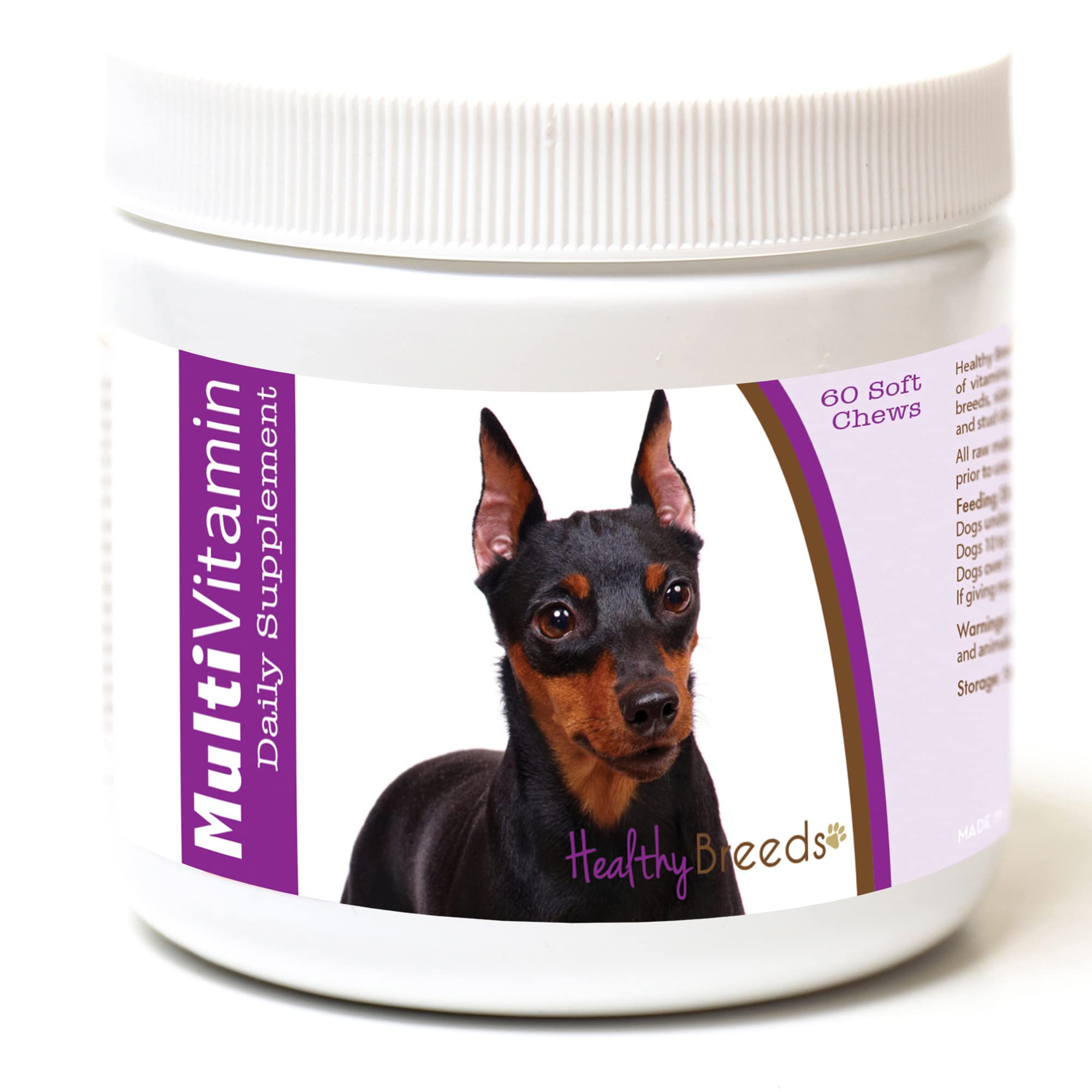Healthy Breeds Miniature Pinscher Multi-Vitamin Soft Chews 60 Count