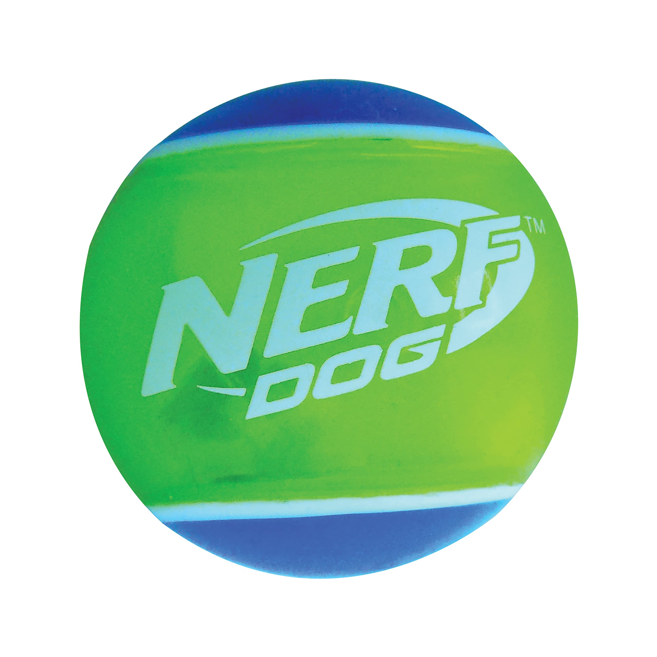 Nerf Dog Rubber Tennis Ball Dog Toys With Interactive Squeaker, Lightweight, Durable And Water Resistant, 2 Inches, For Small/Medium/Large Breeds, Two Pack, Mixed Colors 2Count(Pack Of 1)