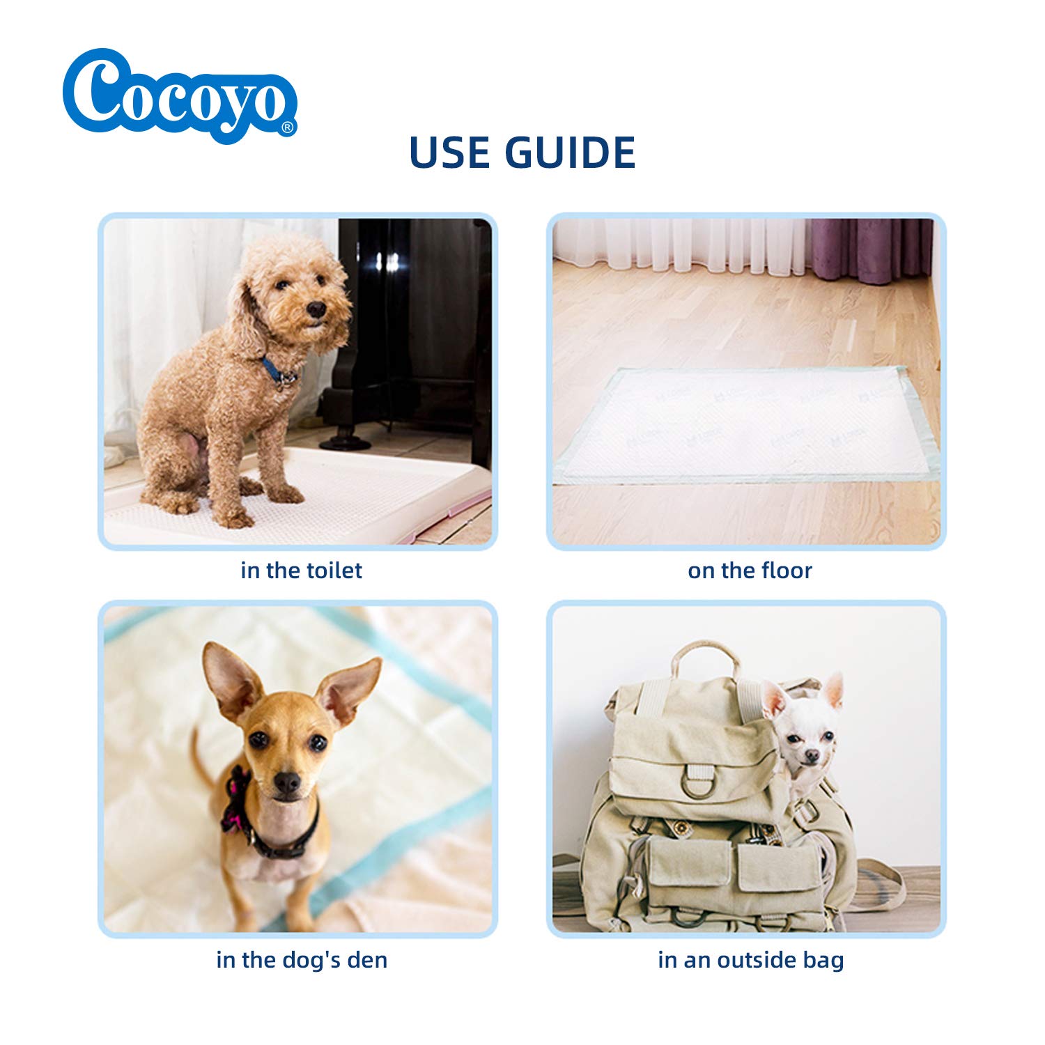 Cocoyo Best Value Training Pads 30 Count | Dog Pee Pads | Super Absorbent Puppy Pads