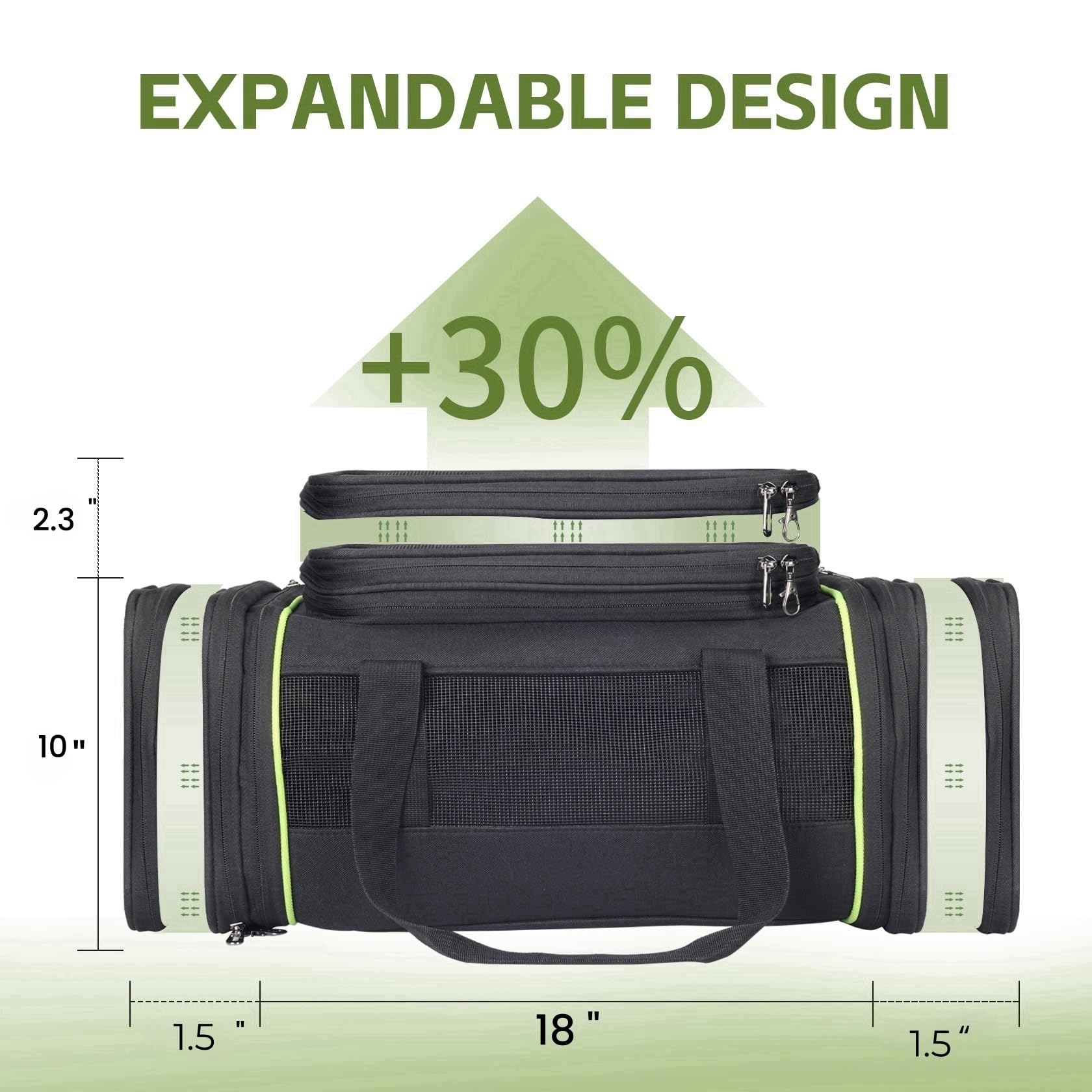 Daross Airline Approved Pet Carrier For Small Dogs & Cats | Soft-Sided Lightweight Collapsible Travel Carrier With Ventilation M