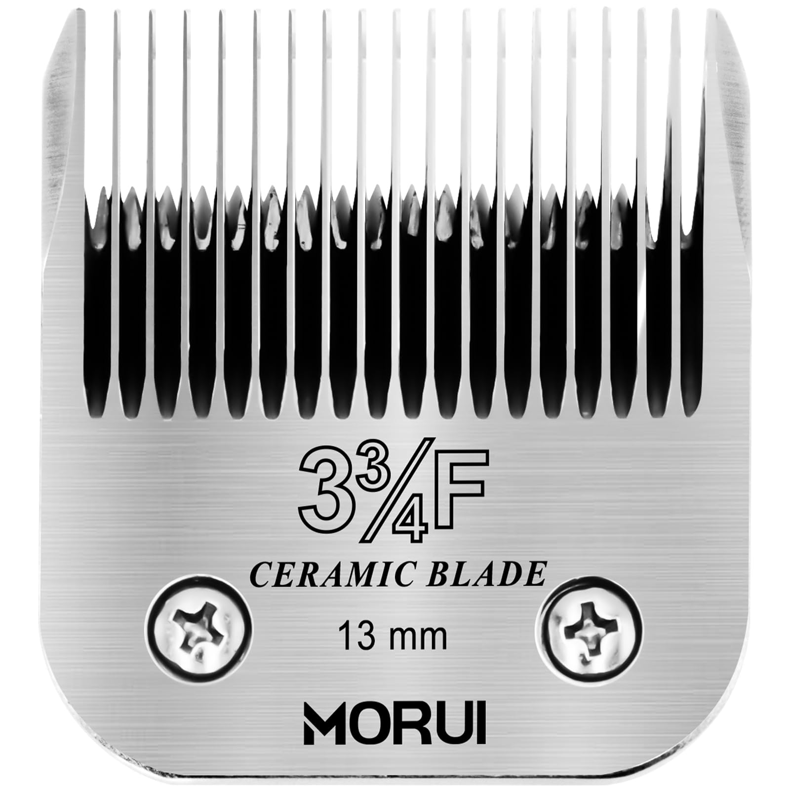 Morui 3-3/4F Cut Length 1/2''(13Mm) Detachable Ceramic Pet Dog Clipper Blades Compatible With Most Andis,Oster A5 Wahl Km Series