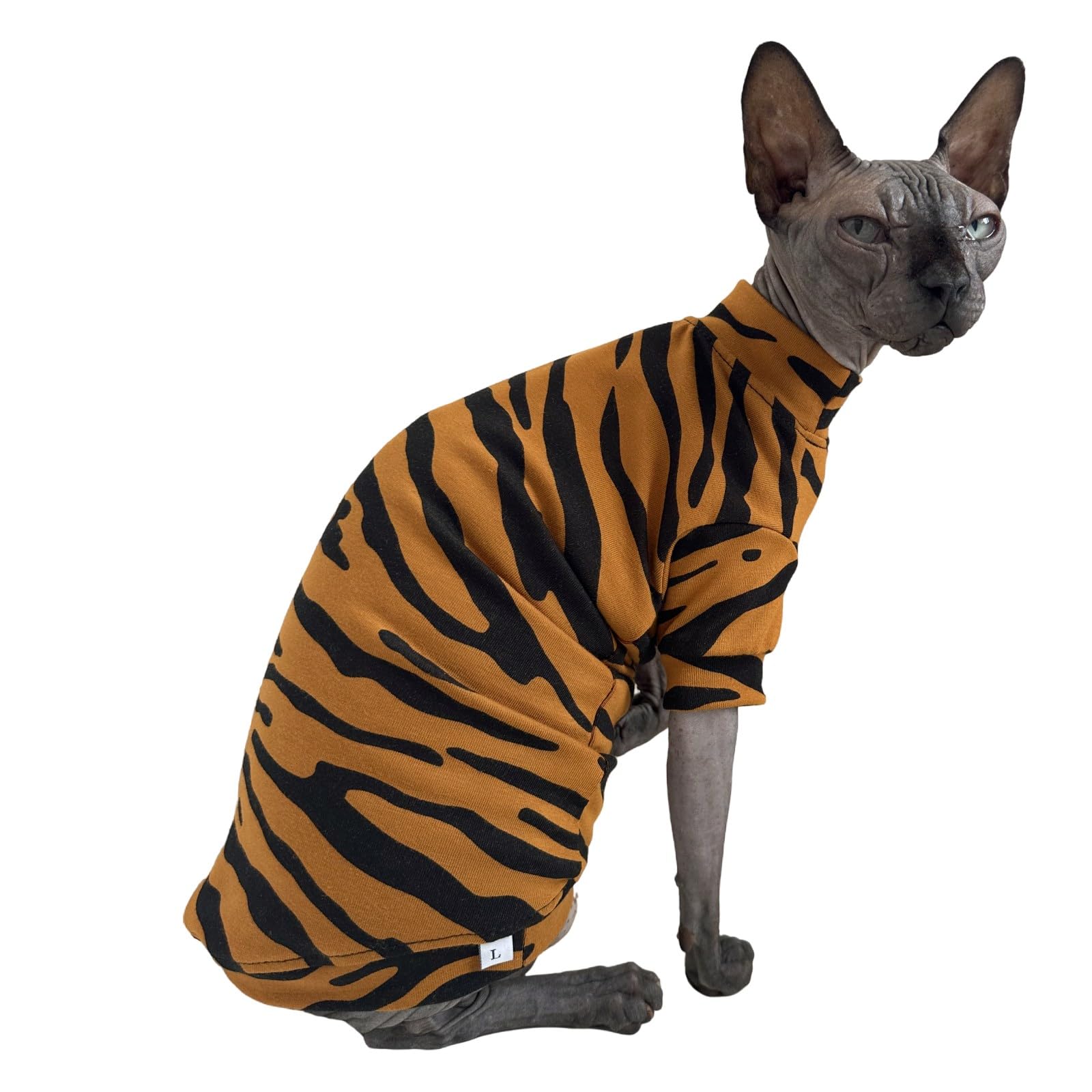 Limited Edition Sphynx Cat Cotton T-Shirts Hairless Cat Sweatshirt Pet Kitten Clothes Round Collar Kitten Shirts Vest Cats & Sma