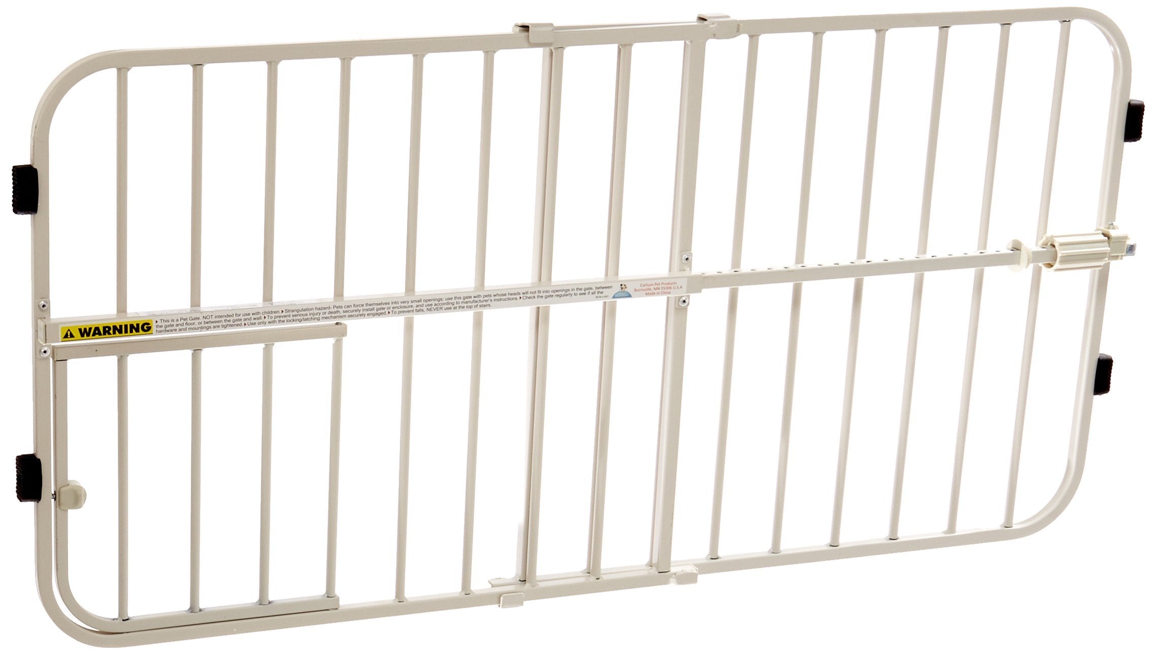 Carlson Lil Tuffy Metal Expandable Gate White, 38 X 1 X 18