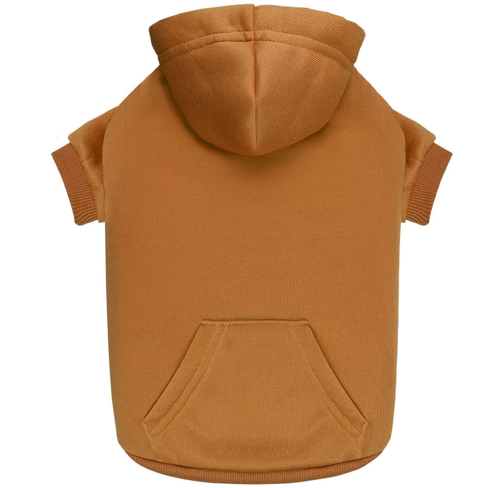 Dog Hoodie Dog Sweaters for Small Dogs Dog Sweater Solid Soft Brushed Fleece Dog Clothes Dog Hoodie Sweatshirt with Pocket(Coffe