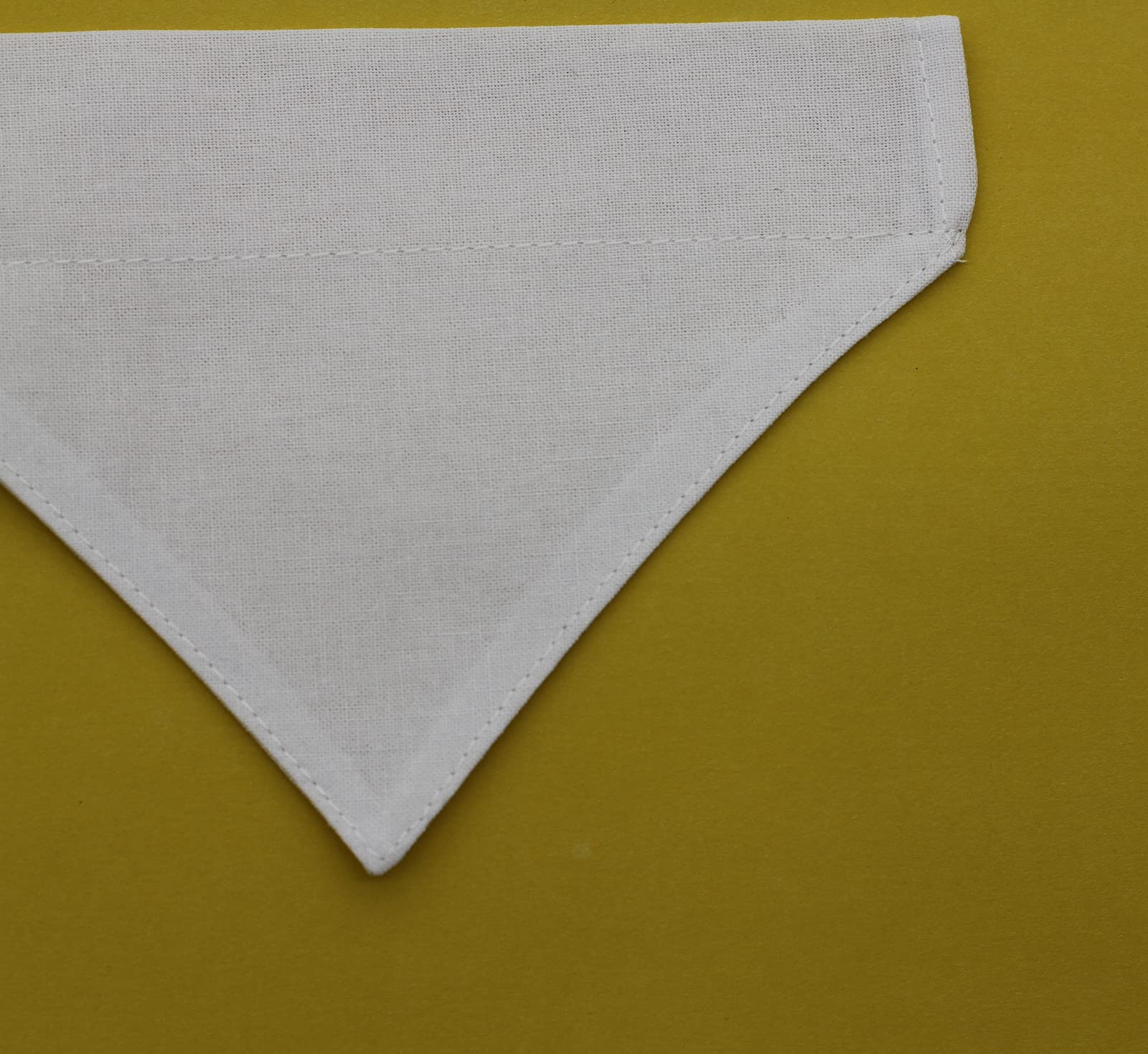 Eechicspace 2 Pack White Cotton Dog Bandana Over Collar Blank For Extra Small Pets