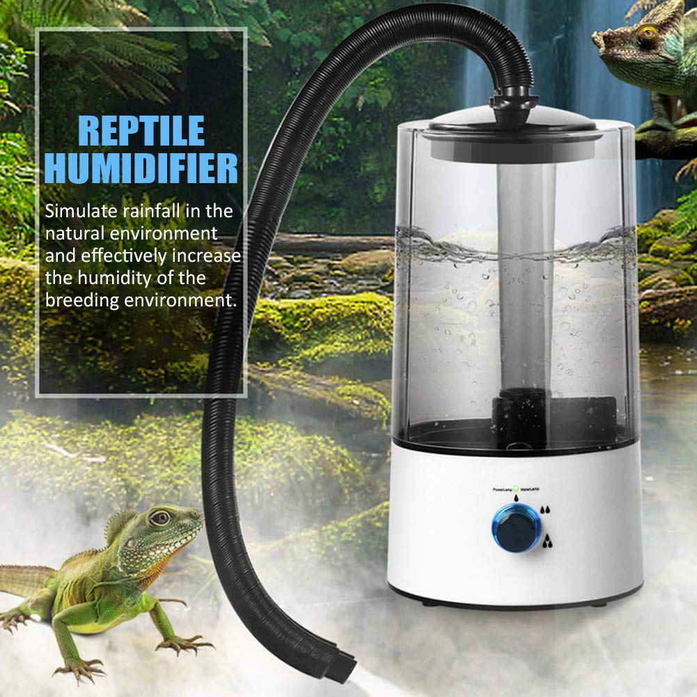 Iayokocc Reptile Humidifier Reptile Fogger With Extension Hose, Automatic Terrarium Fogger For Lizard Tortoise Amphibians (Us Pl