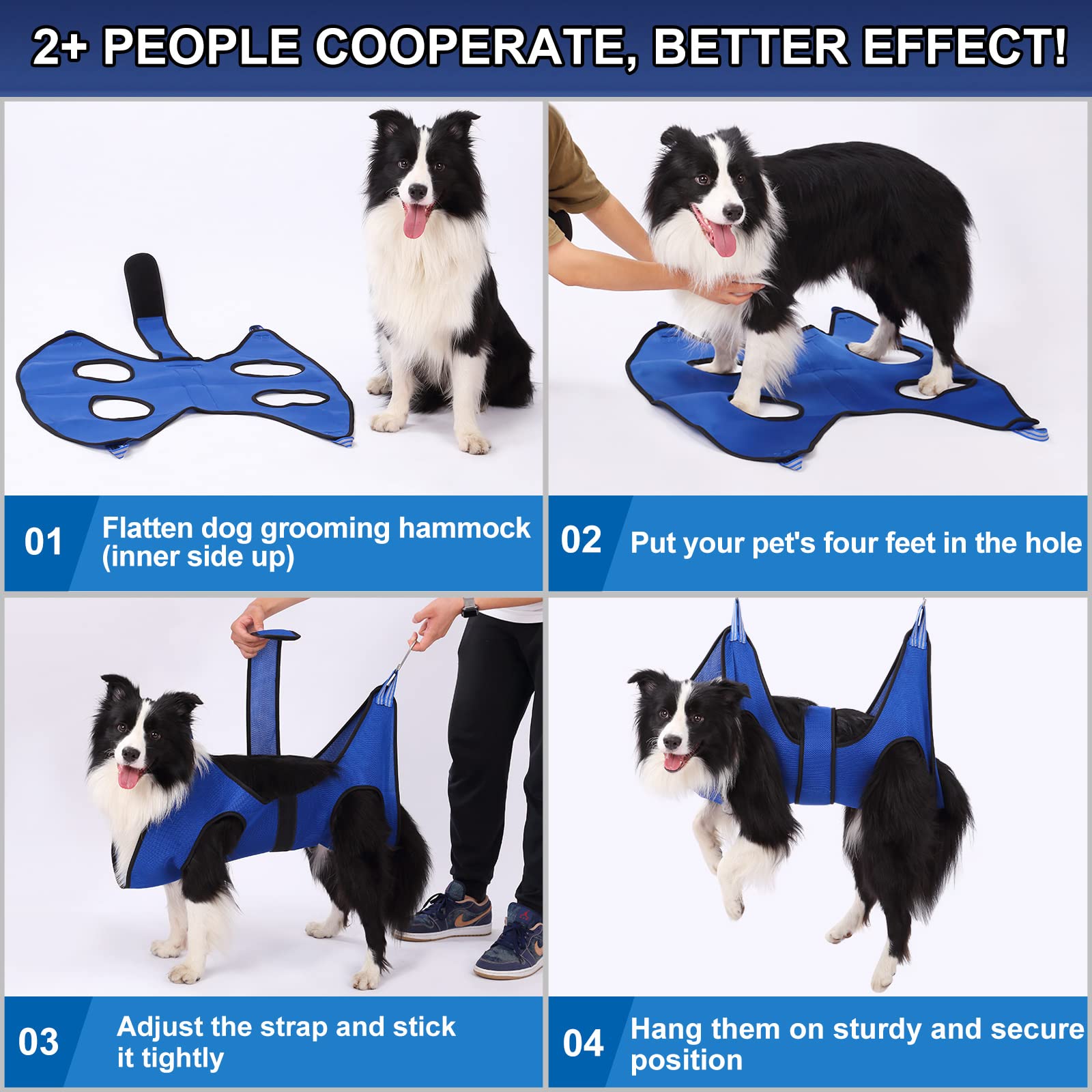 Kkiimatt X-Large Dog Hammock For Grooming With Clipper/Trimmer, Dog Grooming Sling For Nail Clipping/Trimming