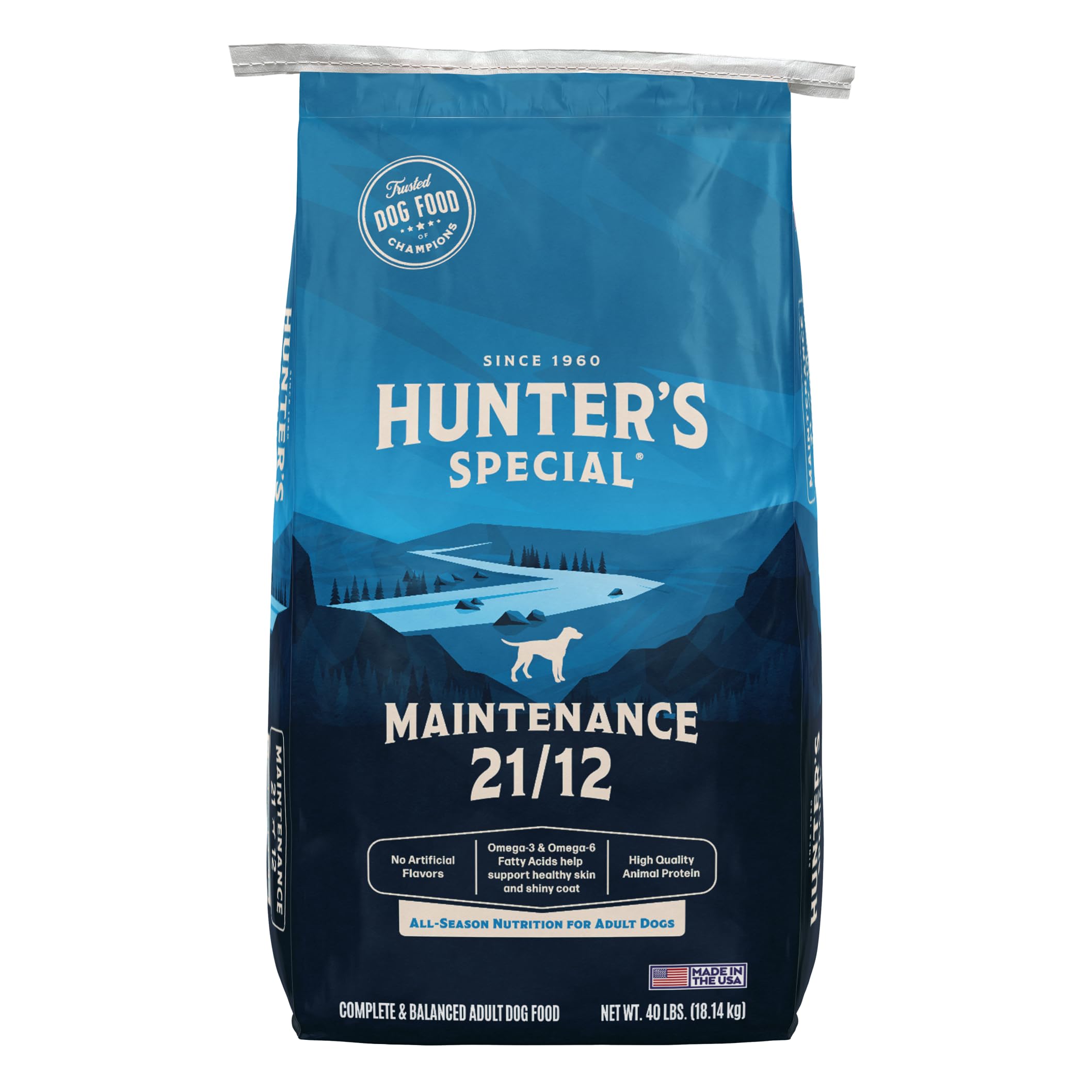 Hunters Special Maintenance Dog Food 21/12 - All-Season Nutrition for Adult Dogs, 40 lbs.