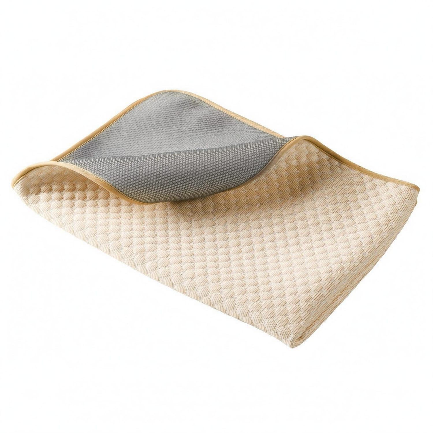 QuickDrying Pet Cooling Mat Thickened NonSlip Cooling Mat Soft Layered Design for Sofa, Car Seat, Floor, Yellow, L
