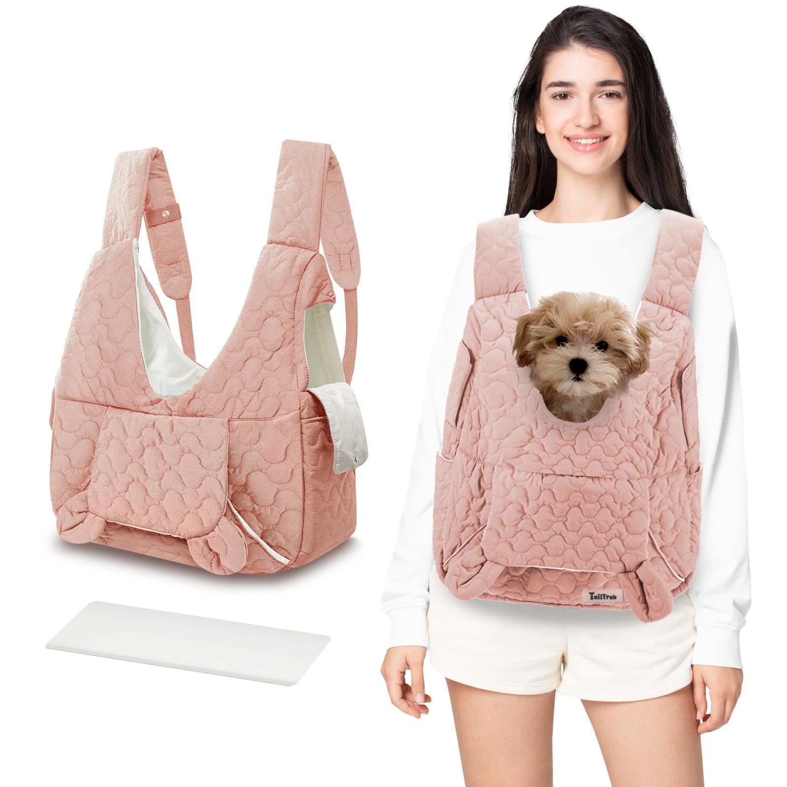 JourCraf Pet Carrier Backpack, Adjustable Pet Front Cat Dog Carrier Backpack Travel Bag for Small Medium Dogs Cats and Rabbits, 