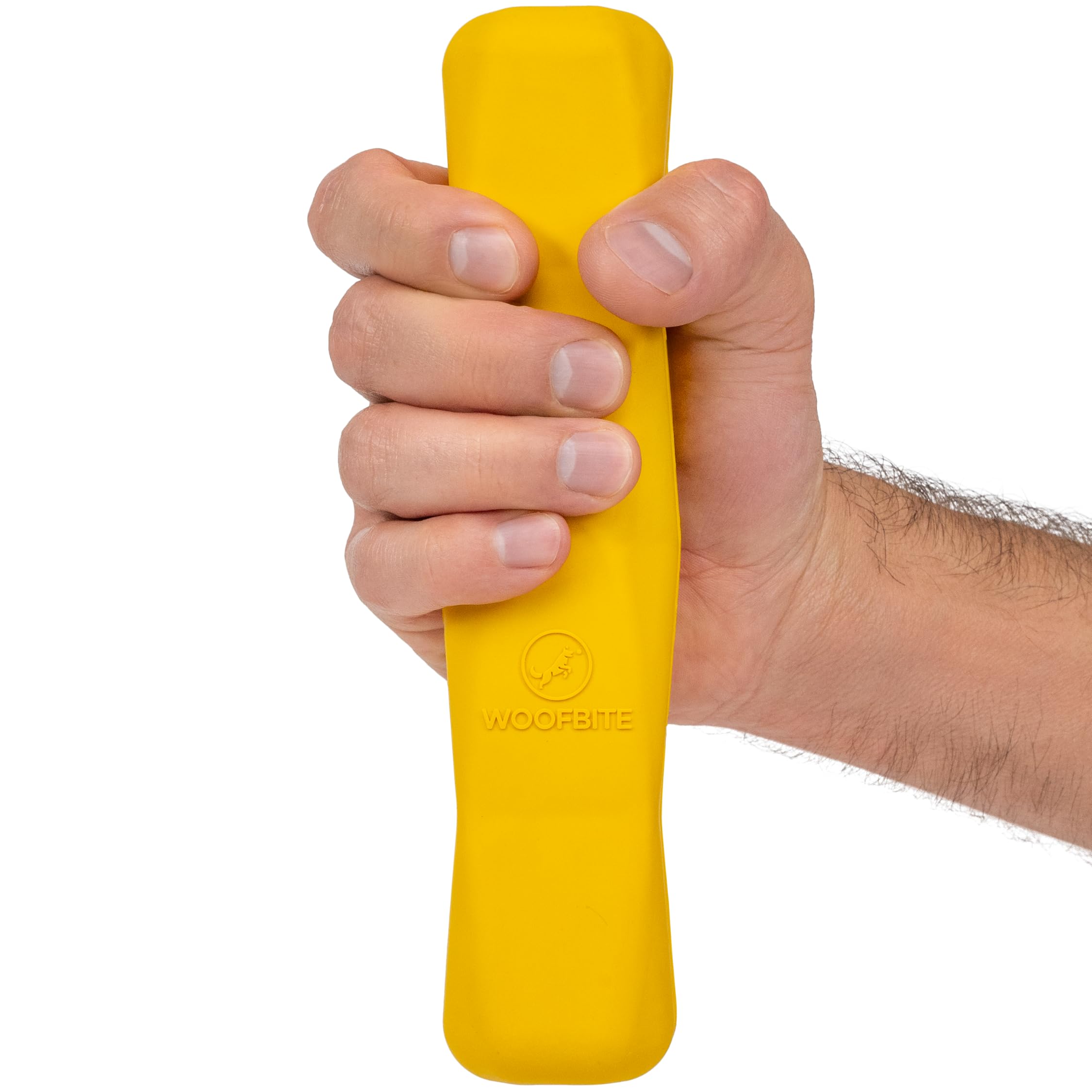 WoofBite Indestructible Chew Stick - Lifetime Replacement - Aggressive Chewers, Medium Large Breed - Non-Toxic Natural Rubber Do