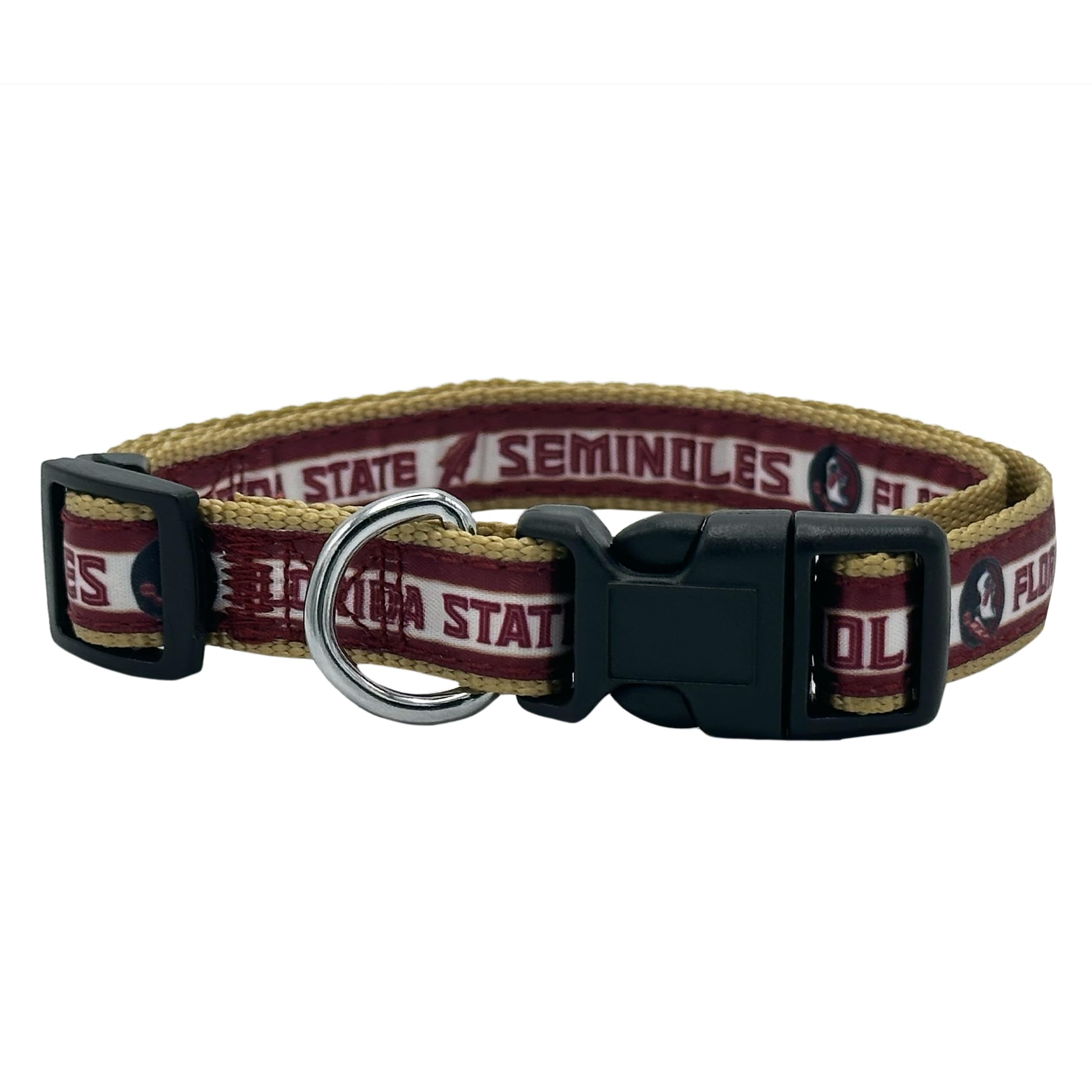 Pets First Collegiate Pet Collar Old Version Florida State Seminoles Dog Collar, Size Large. Best Sports Team Collar For Dogs & 