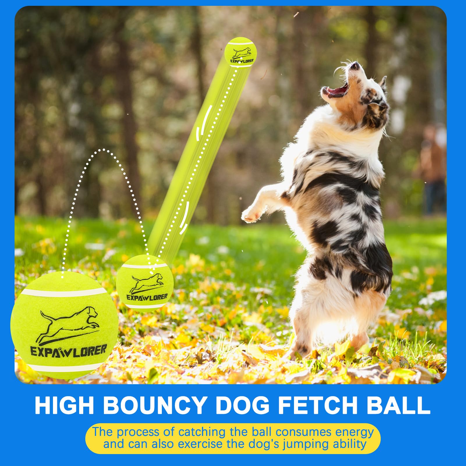 Expawlorer Tennis Toys For Dogs, 2.5 Inch Dog Toy Tennis Balls With Squeaker, 12 Pack Interactive Squeaky Dog Balls For Aggressi