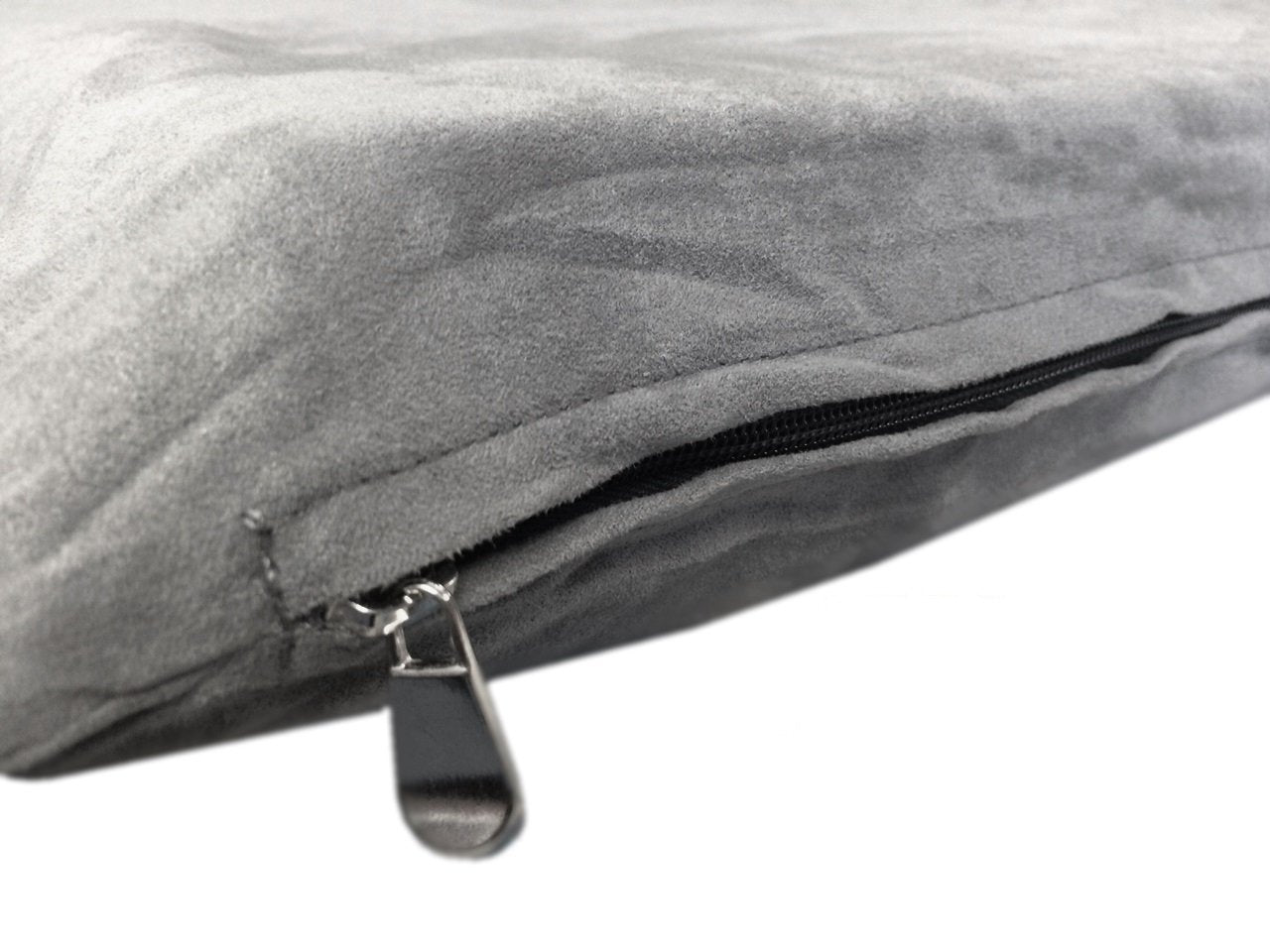 Dogbed4Less Do It Yourself Diy Pet Bed Pillow Duvet Suede Cover + Waterproof Internal Case For Dog/Cat At Large 48'X29' Gray Color - Covers Only