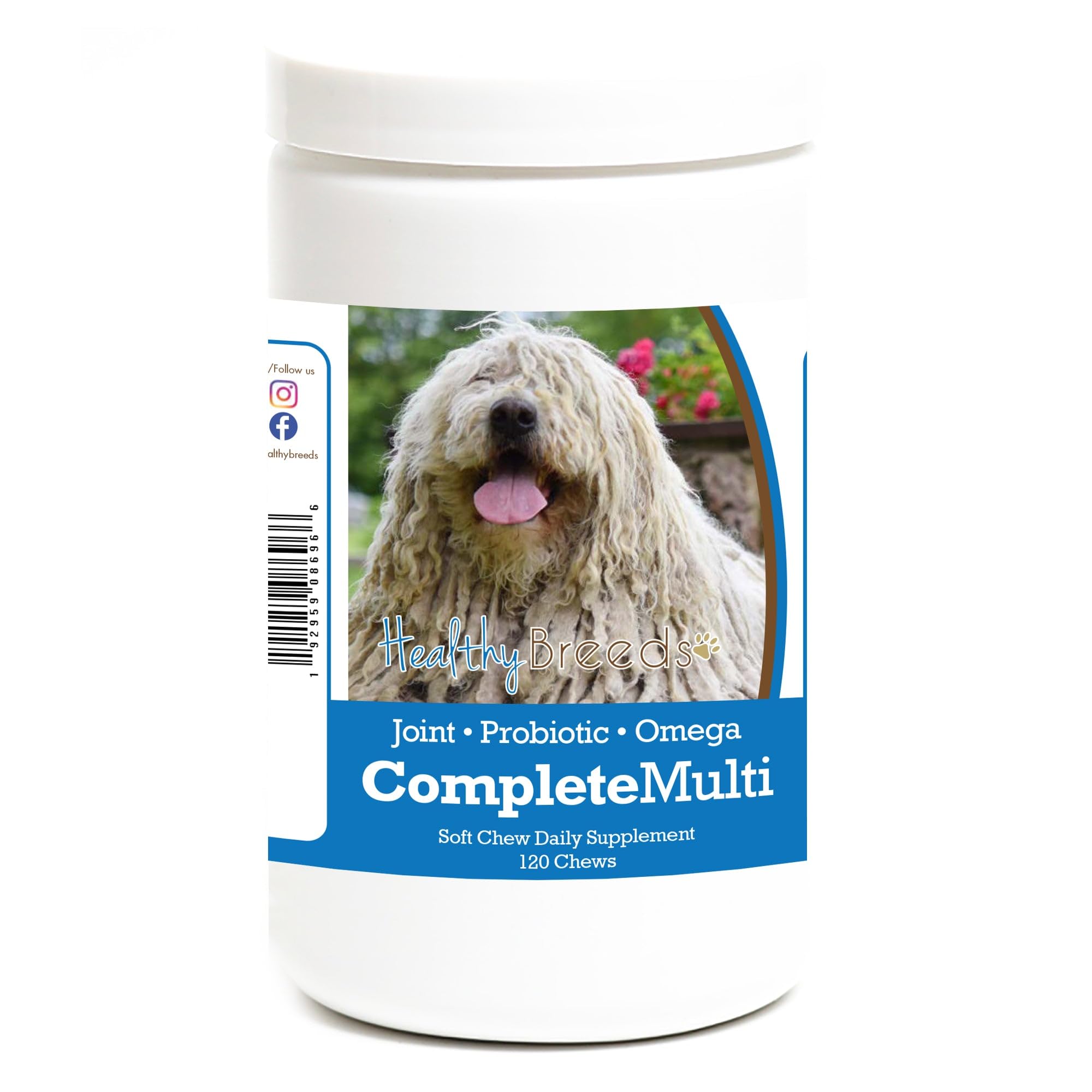 Healthy Breeds Komondorok All in One Multivitamin Soft Chew 120 Count
