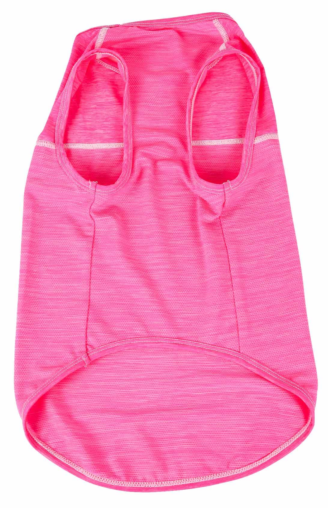 Pet Life Active 'Aero-Pawlse' Heathered Quick-Dry And 4-Way Stretch-Performance Dog Tank Top T-Shirt(D0102H7Lu7G.)