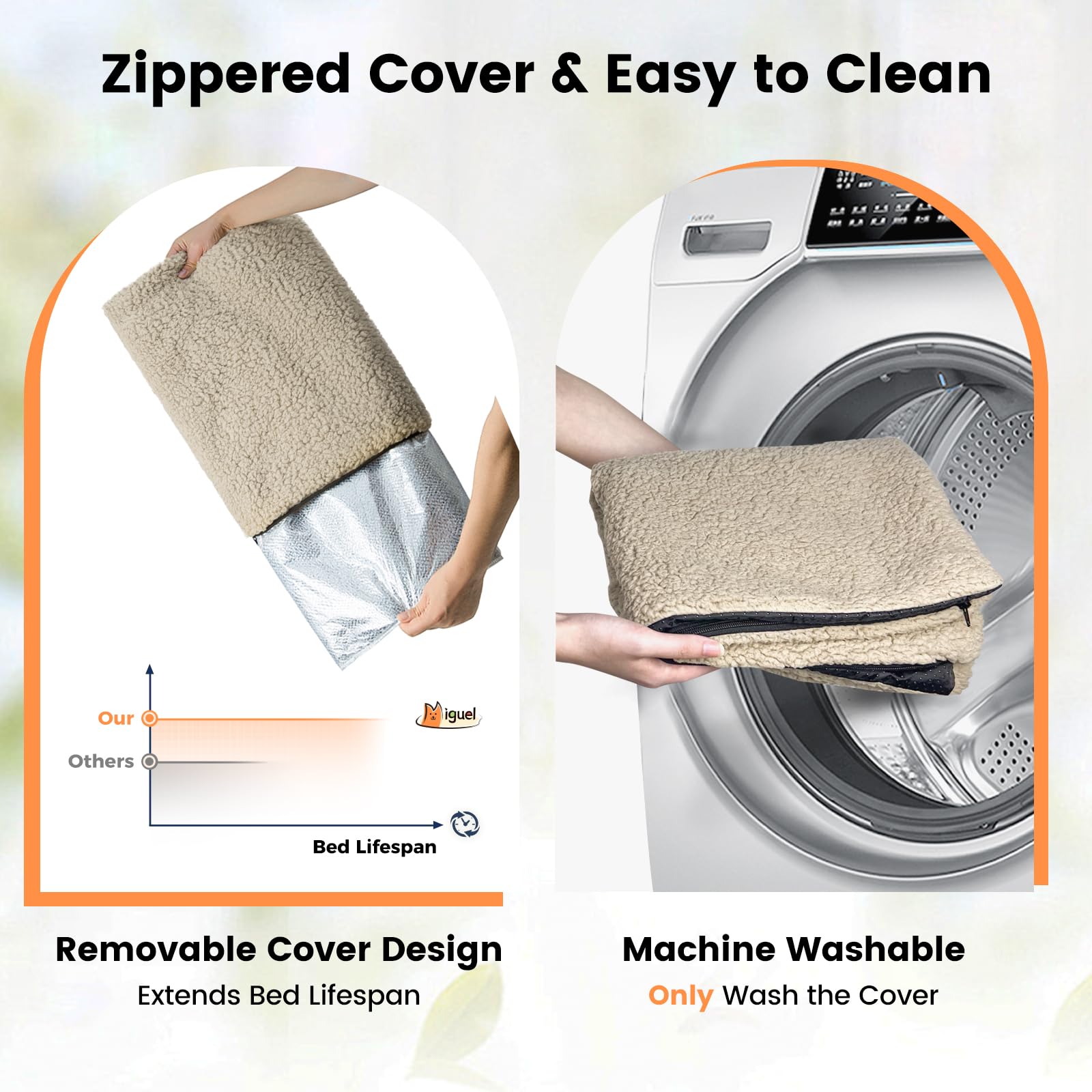 Miguel Cat Bed Self Warming Dog Bed Cat Self Heating Mat For Dog Heating Pad For Dogs House 42X 28 Inch Thermal Dog Crate Pad, I