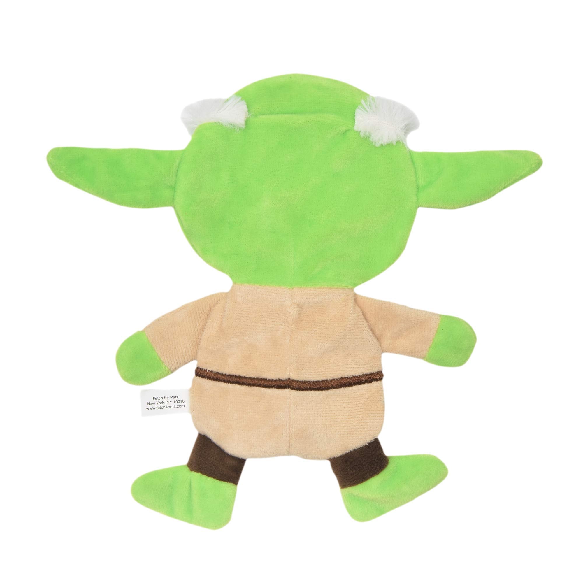 Star Wars Dog Toy Yoda 6 Inch Plush Flattie Dog Toy | Small Yoda Dog Toy, Small Dog Chew Toy For All Dogs | Flat Dog Toy, Stuffingless Dog Toy For Pets