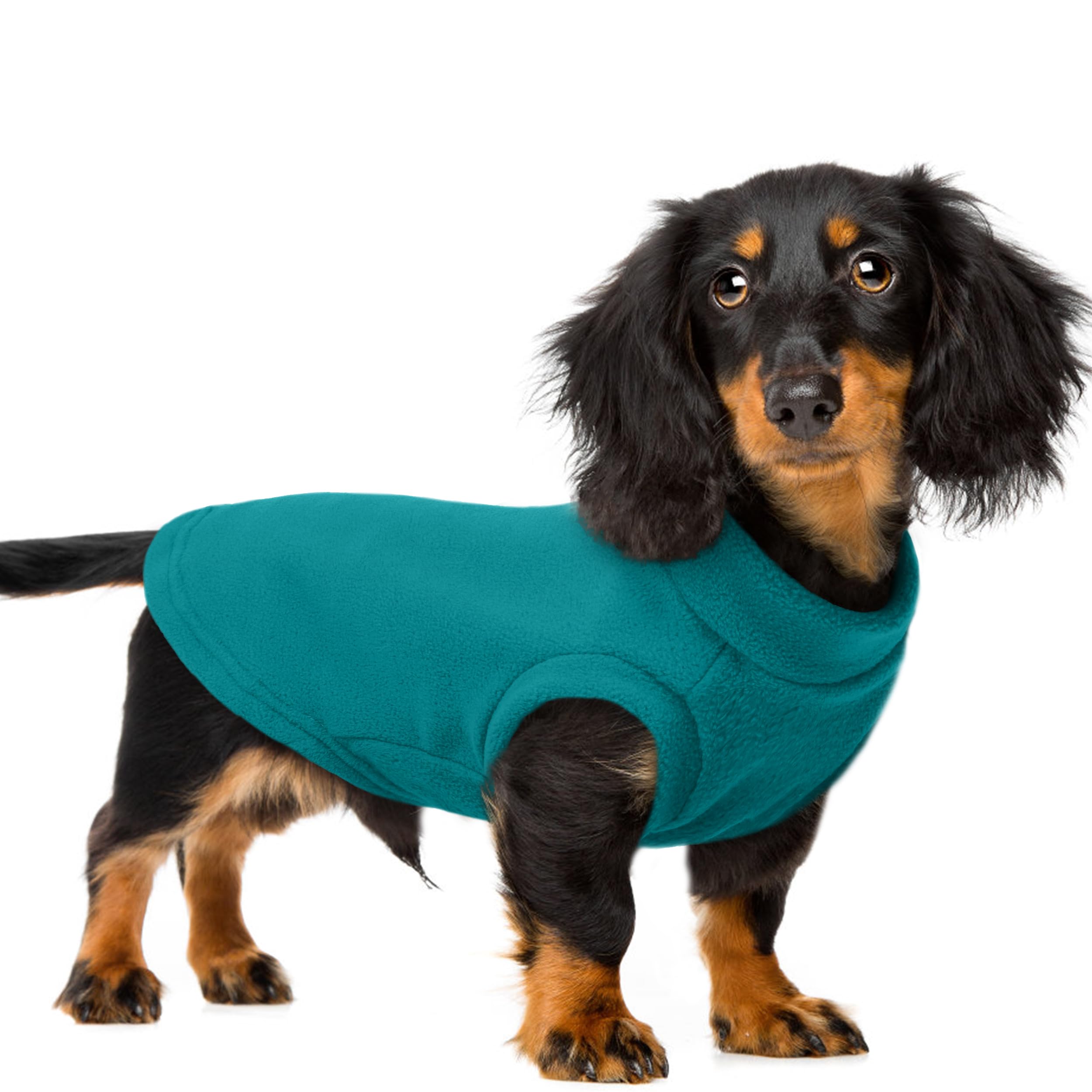 PUMYPOREITY Dog Sweater, Pullover Dog Fleece Vest, Medium Dog Sweater, Soft Dog Winter Coat, Cold Weather Pet Sweater for Dogs a